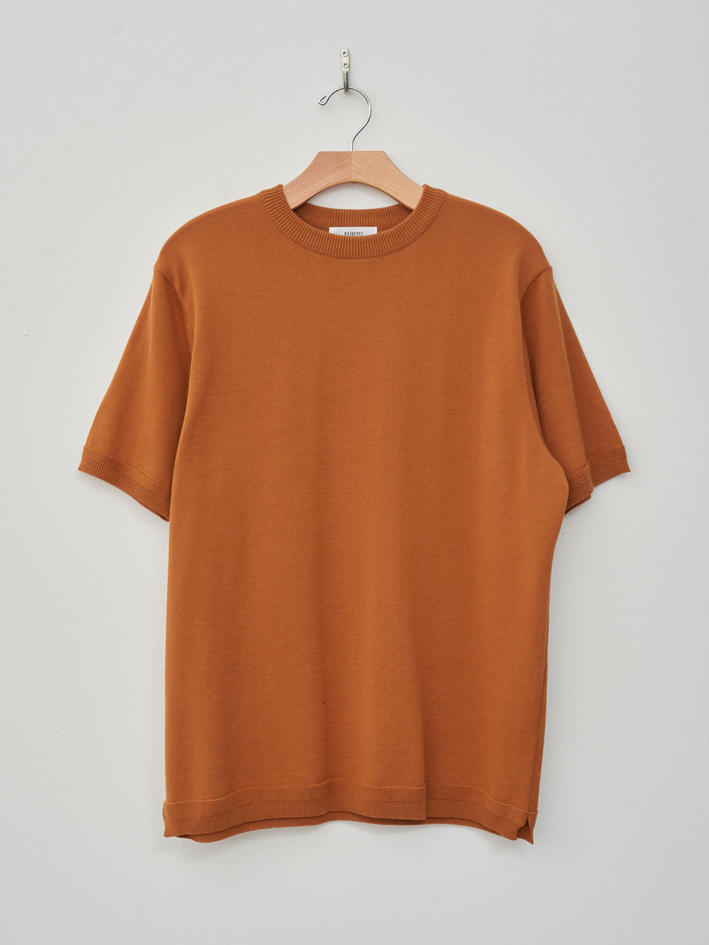 Namu Shop - Fujito C/N Knit T-Shirt - Brown Gold