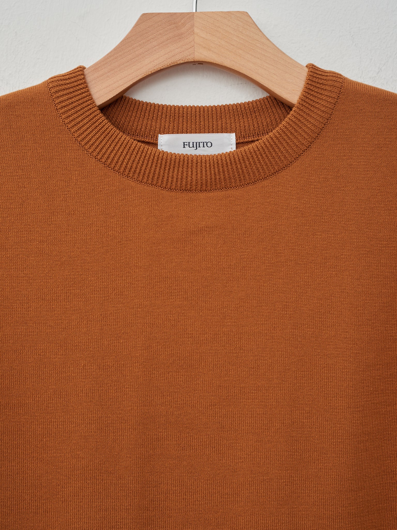Namu Shop - Fujito C/N Knit T-Shirt - Brown Gold