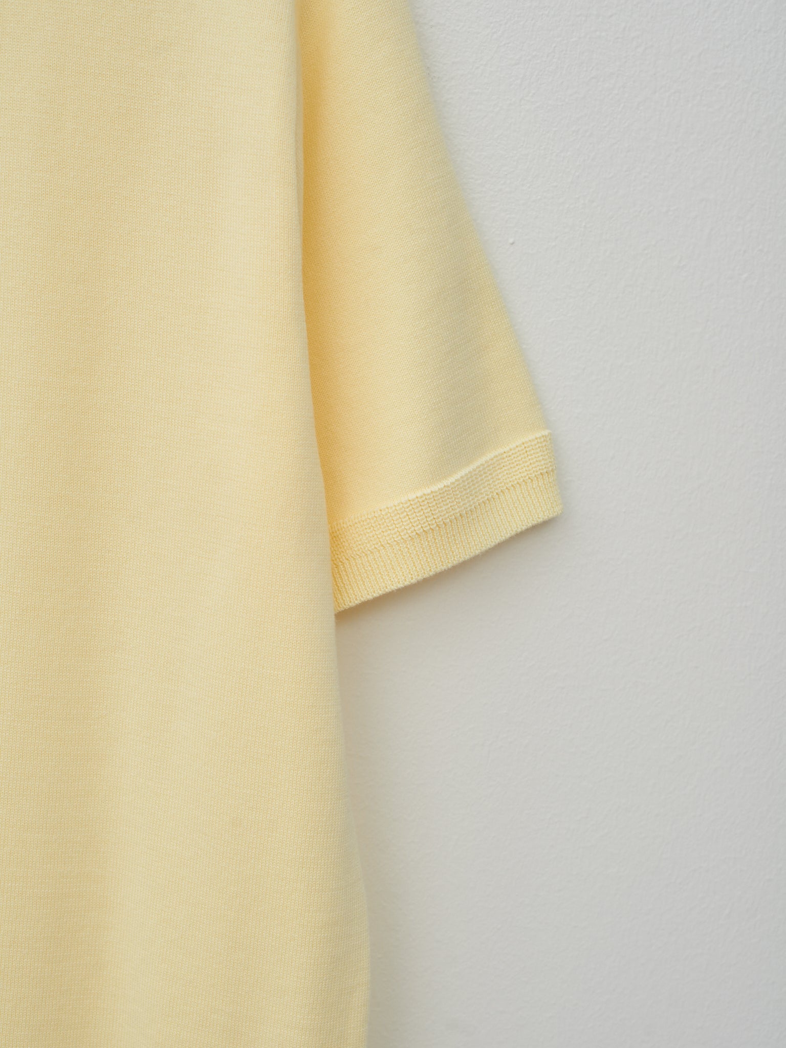 Namu Shop - Fujito C/N Knit T-Shirt - Lemon