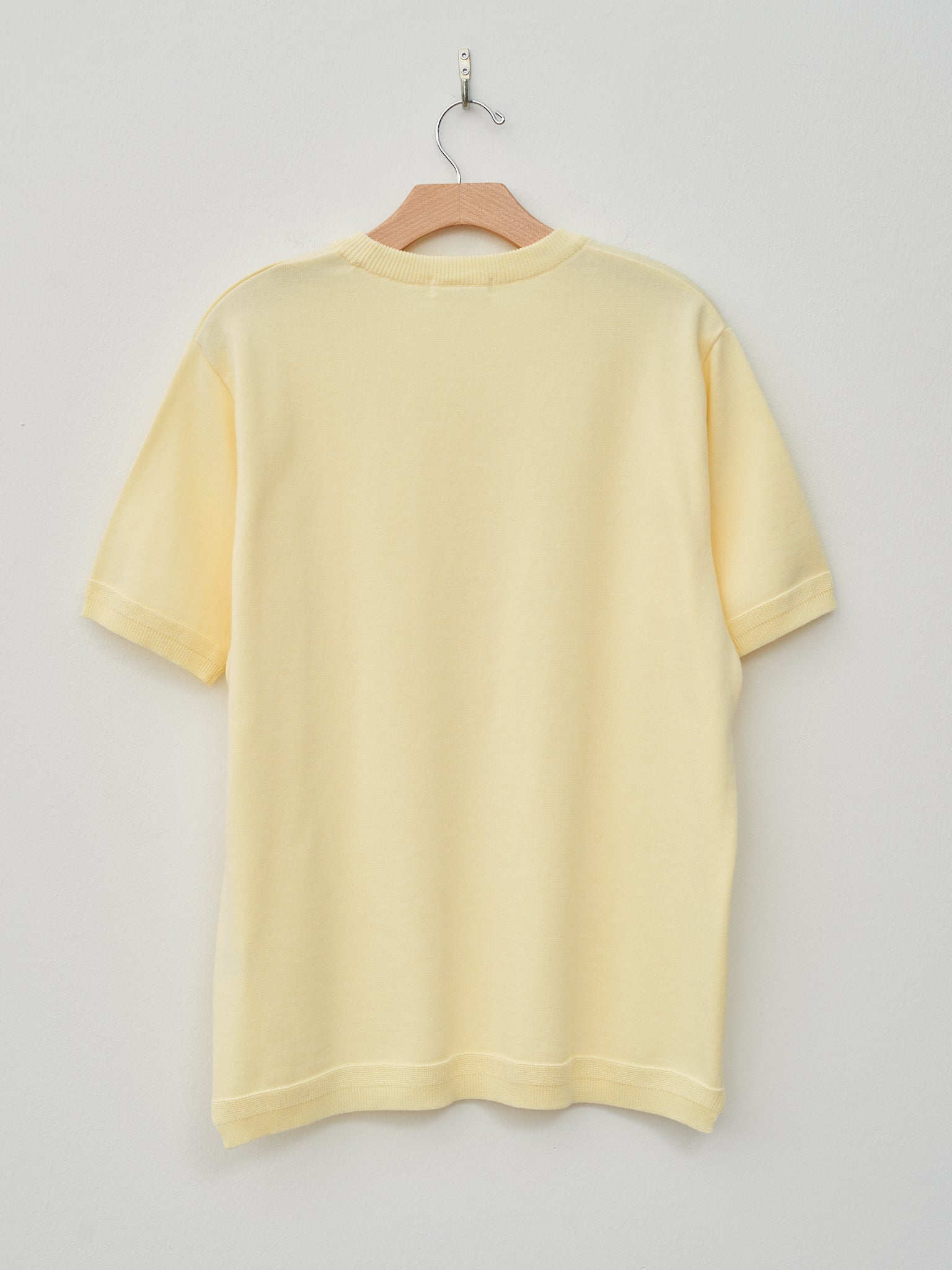 Namu Shop - Fujito C/N Knit T-Shirt - Lemon