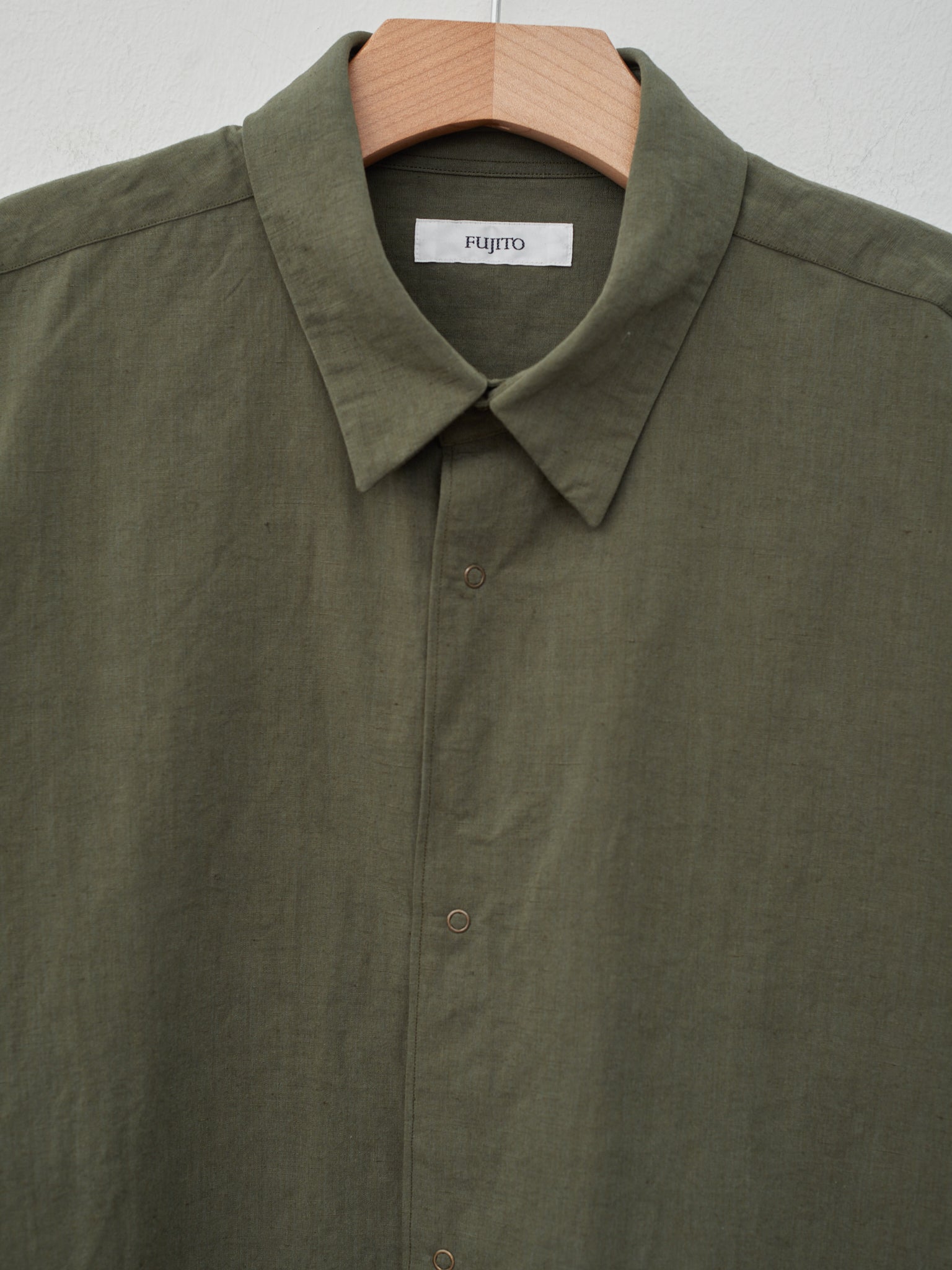 Namu Shop - Fujito Ring Shirt - Olive Green