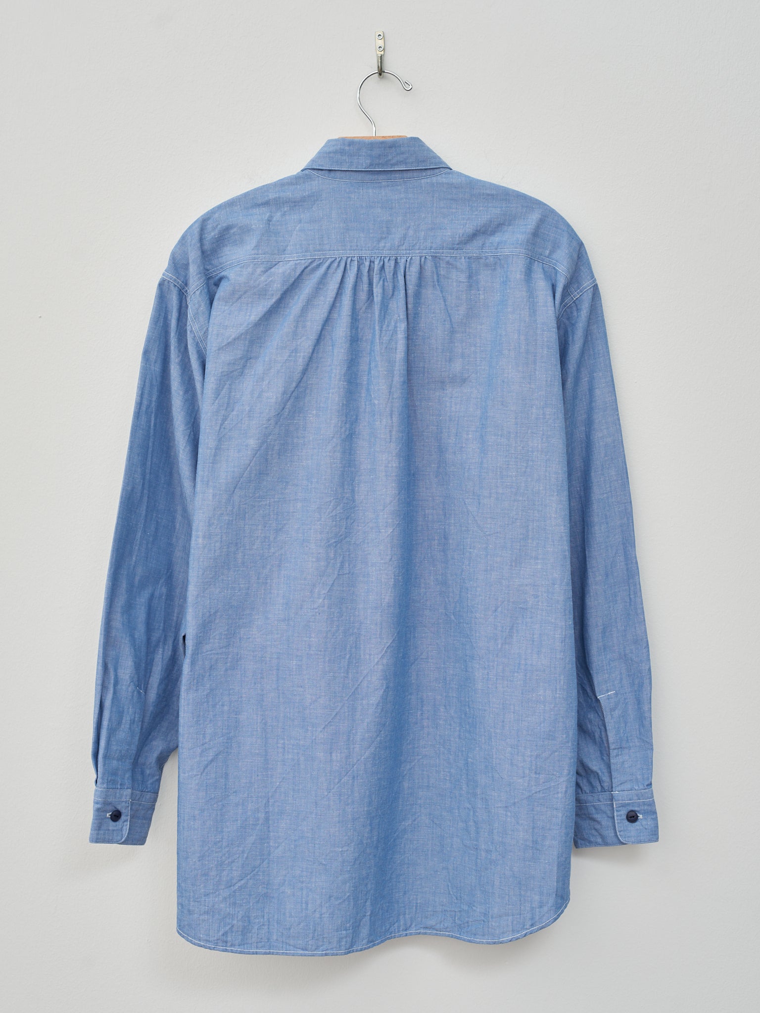 Namu Shop - Fujito B/S Work Shirt - Blue Chambray