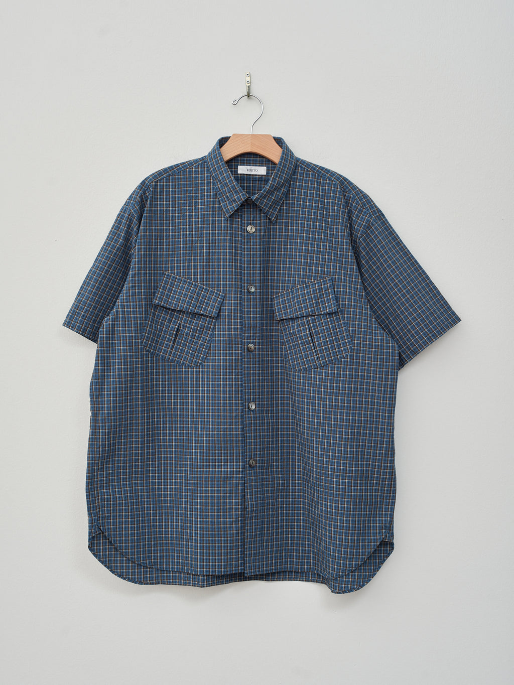 Namu Shop - Fujito S/S Fatigue Shirt - Blue Check