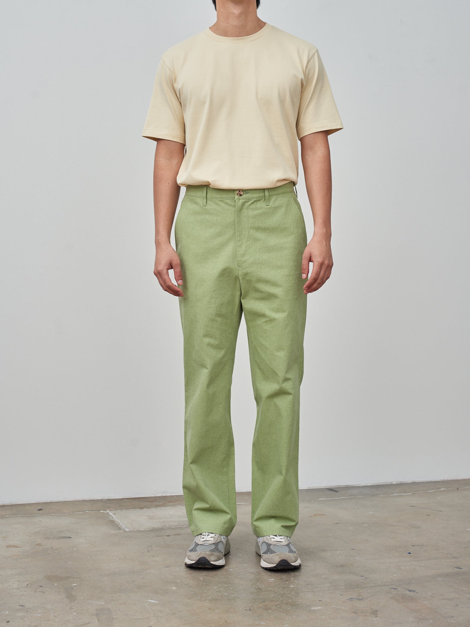 Namu Shop - Auralee Washed Hard Twist Canvas Pants - Green