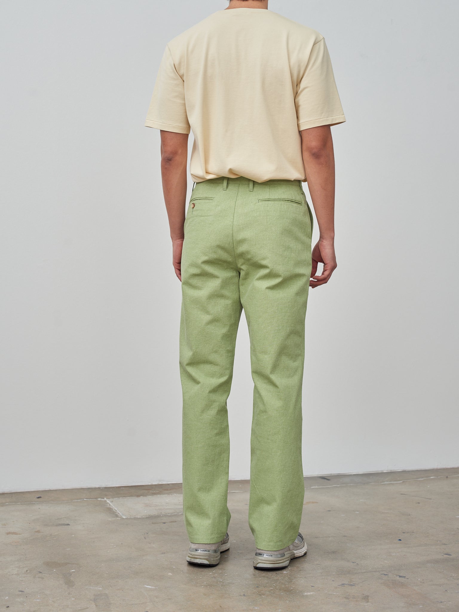 Namu Shop - Auralee Washed Hard Twist Canvas Pants - Green