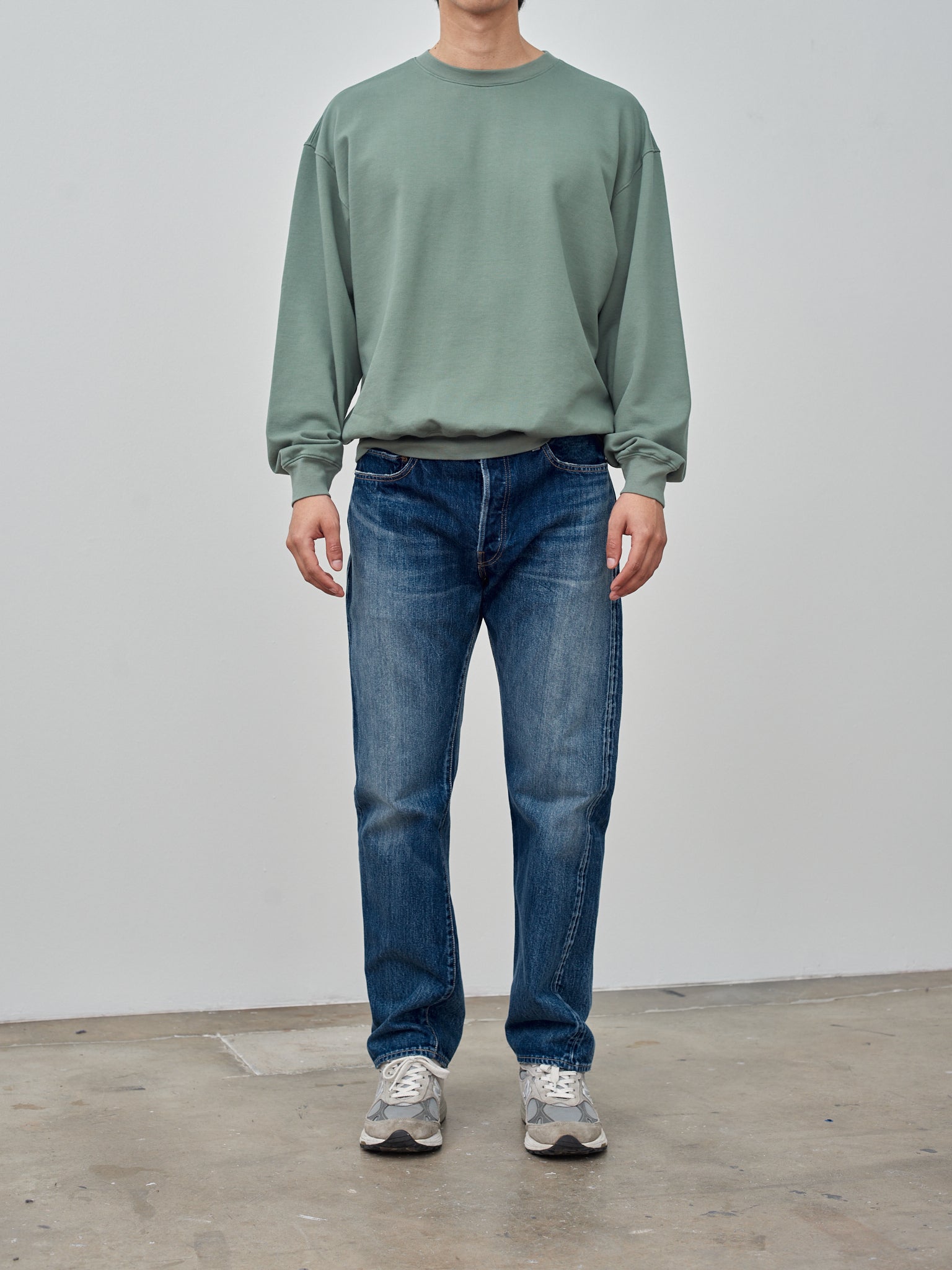 Namu Shop - Auralee Super High Gauze Sweat P/O - Dusty Green