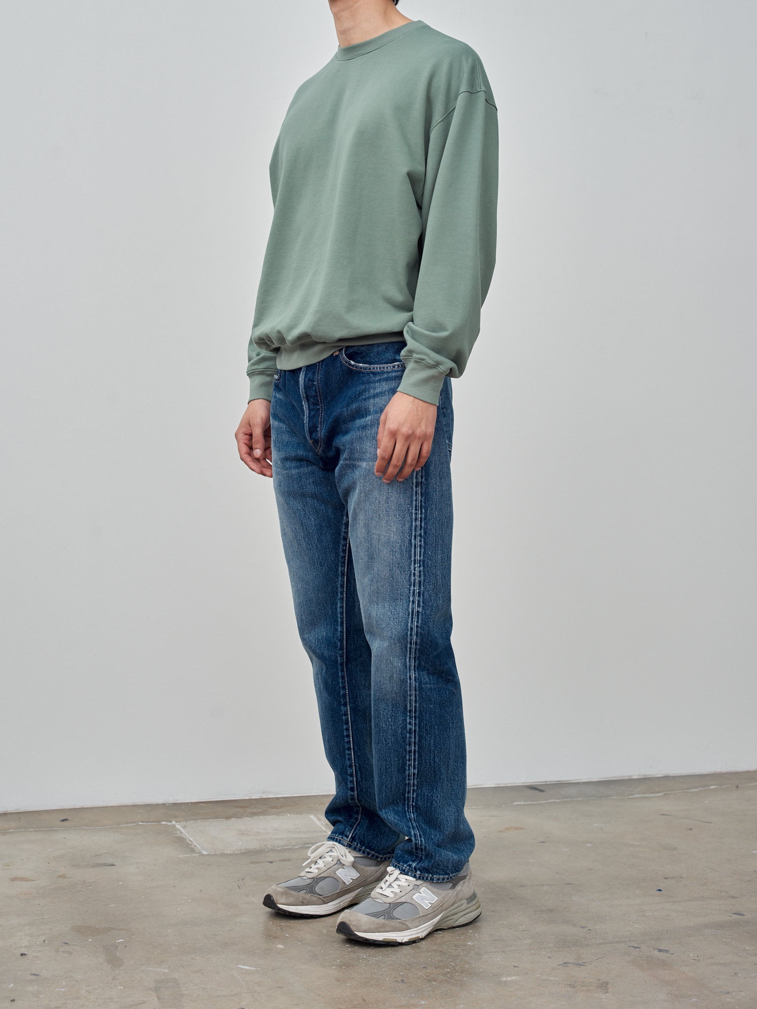 Namu Shop - Auralee Super High Gauze Sweat P/O - Dusty Green