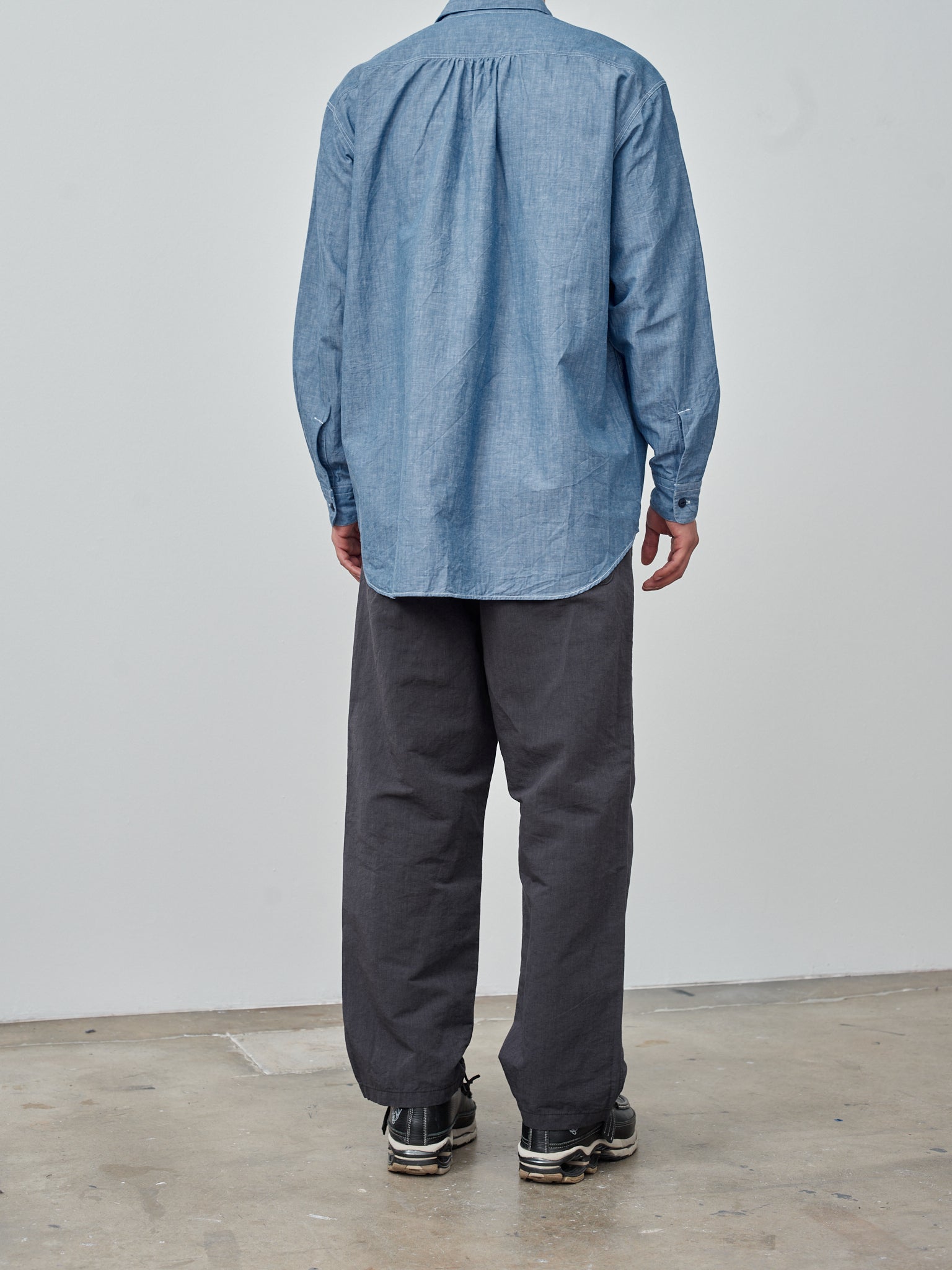 Namu Shop - Fujito B/S Work Shirt - Blue Chambray