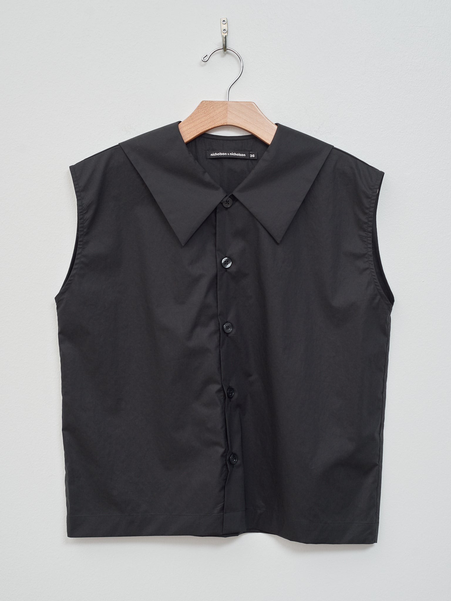 Namu Shop - Nicholson & Nicholson Lala Poplin Shirt - Black