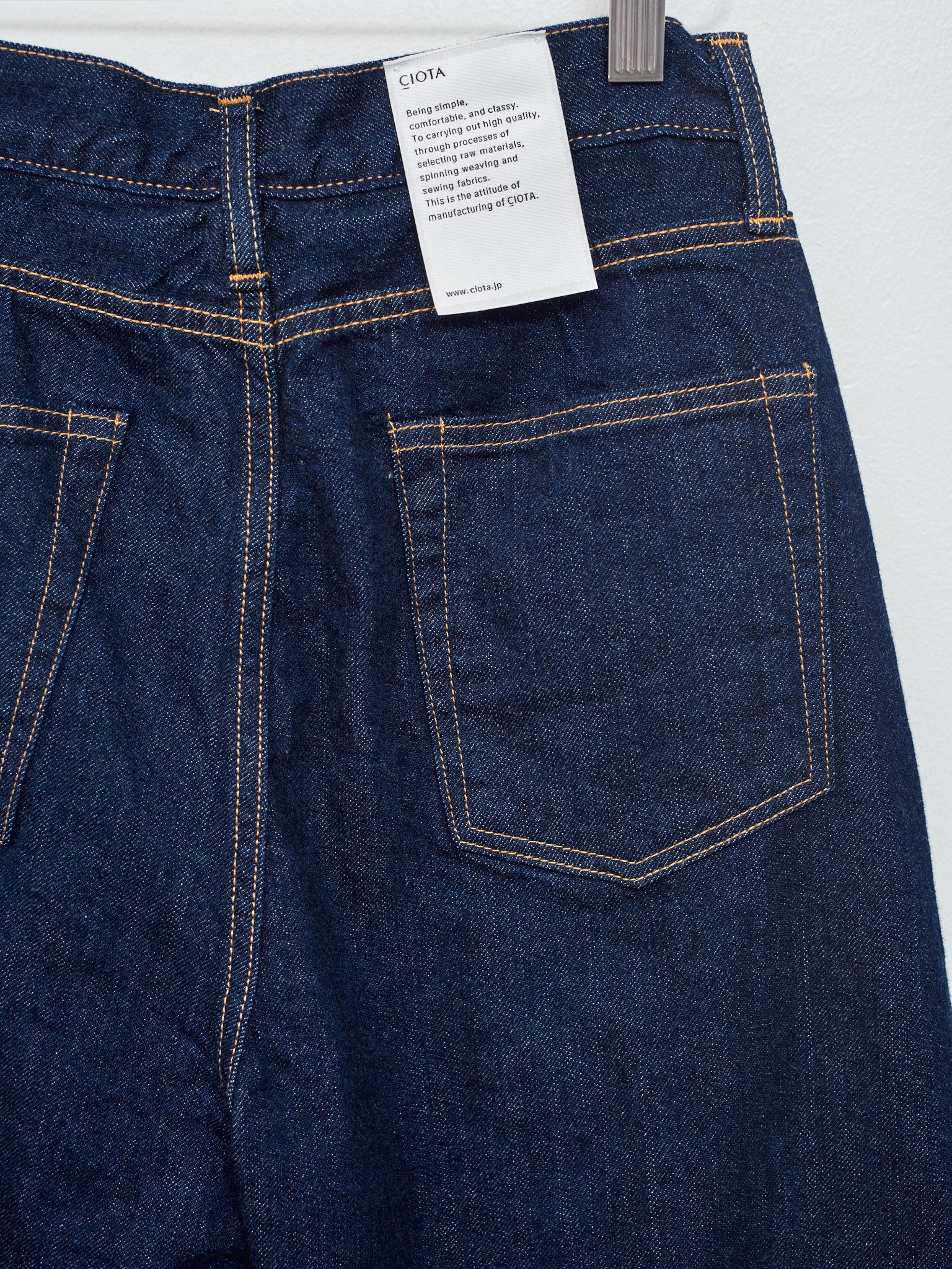 Namu Shop - Ciota High-Rise 5 Pocket Pants - Navy (One Wash)