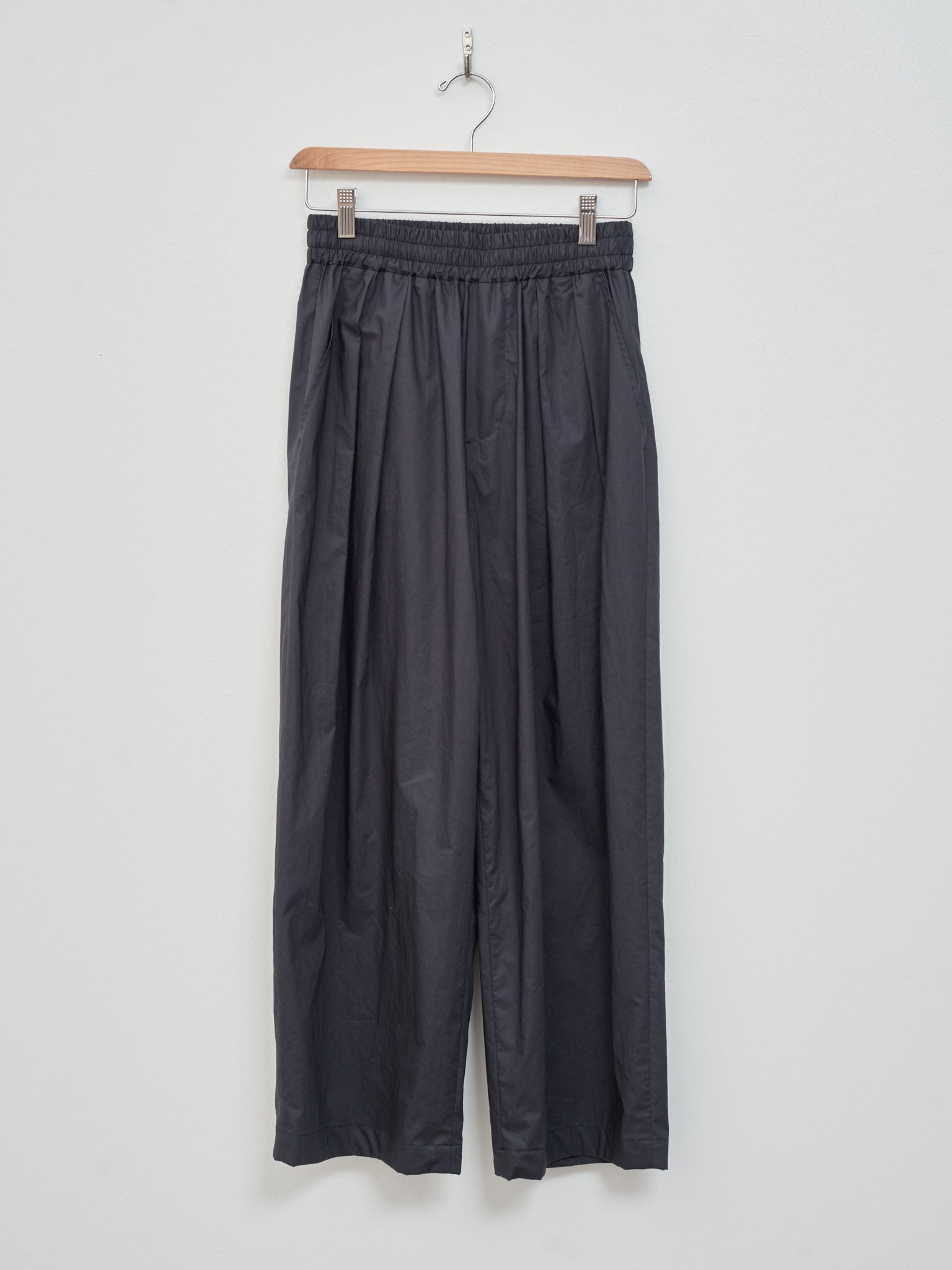 Namu Shop - Nicholson & Nicholson Hakama Poplin Trouser - Navy