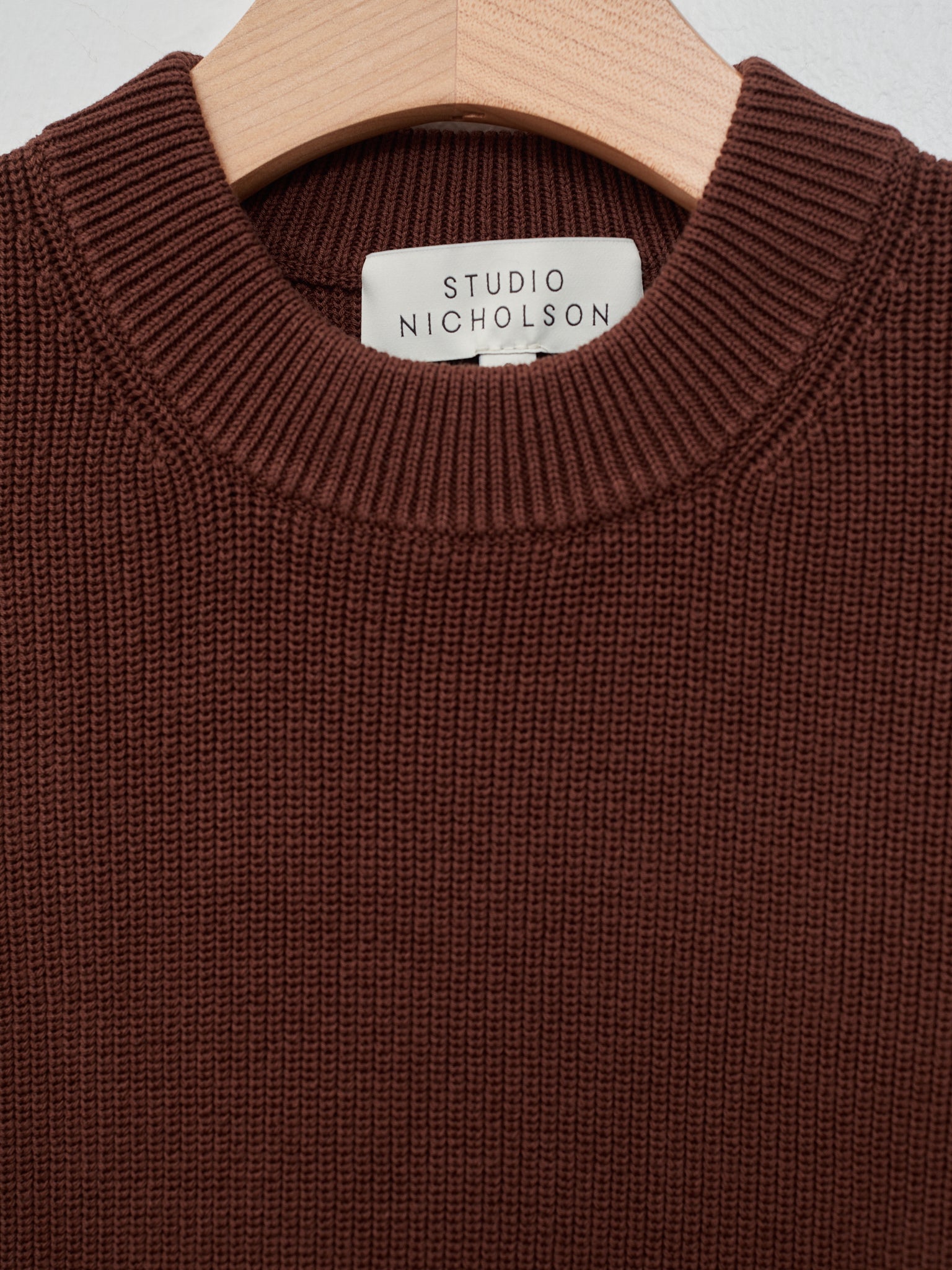Namu Shop - Studio Nicholson 7GG Sleeveless Top - Carob Brown