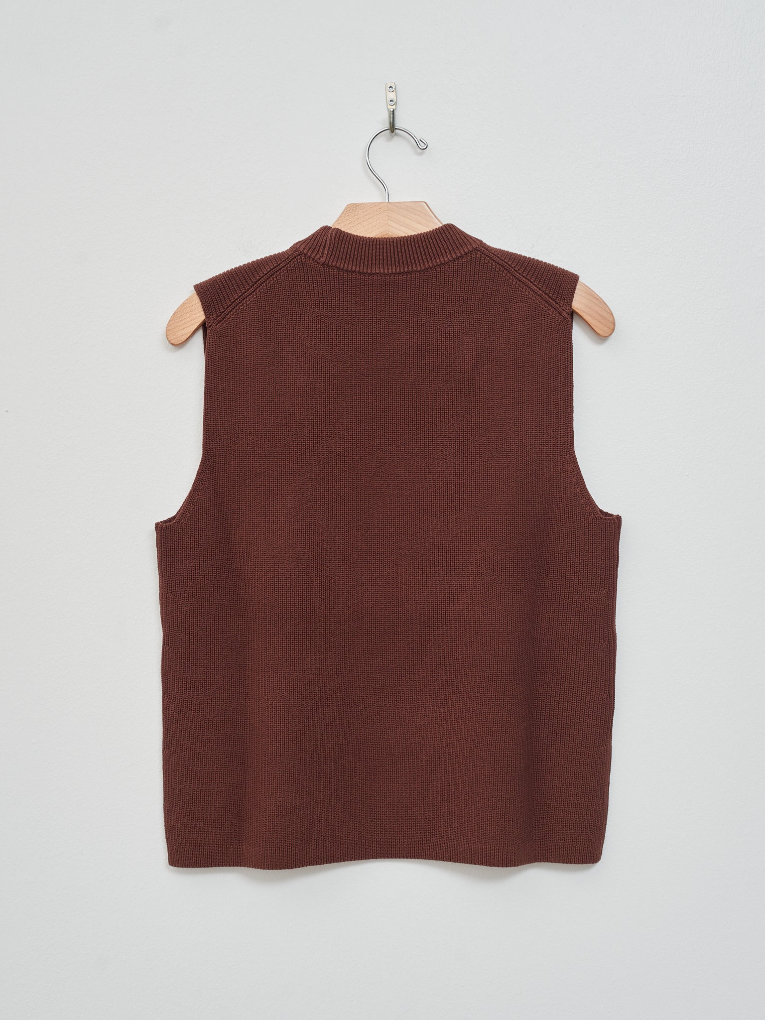 Namu Shop - Studio Nicholson 7GG Sleeveless Top - Carob Brown