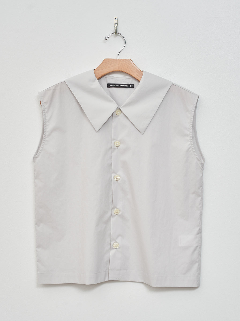 Namu Shop - Nicholson & Nicholson Lala Poplin Shirt - Light Gray