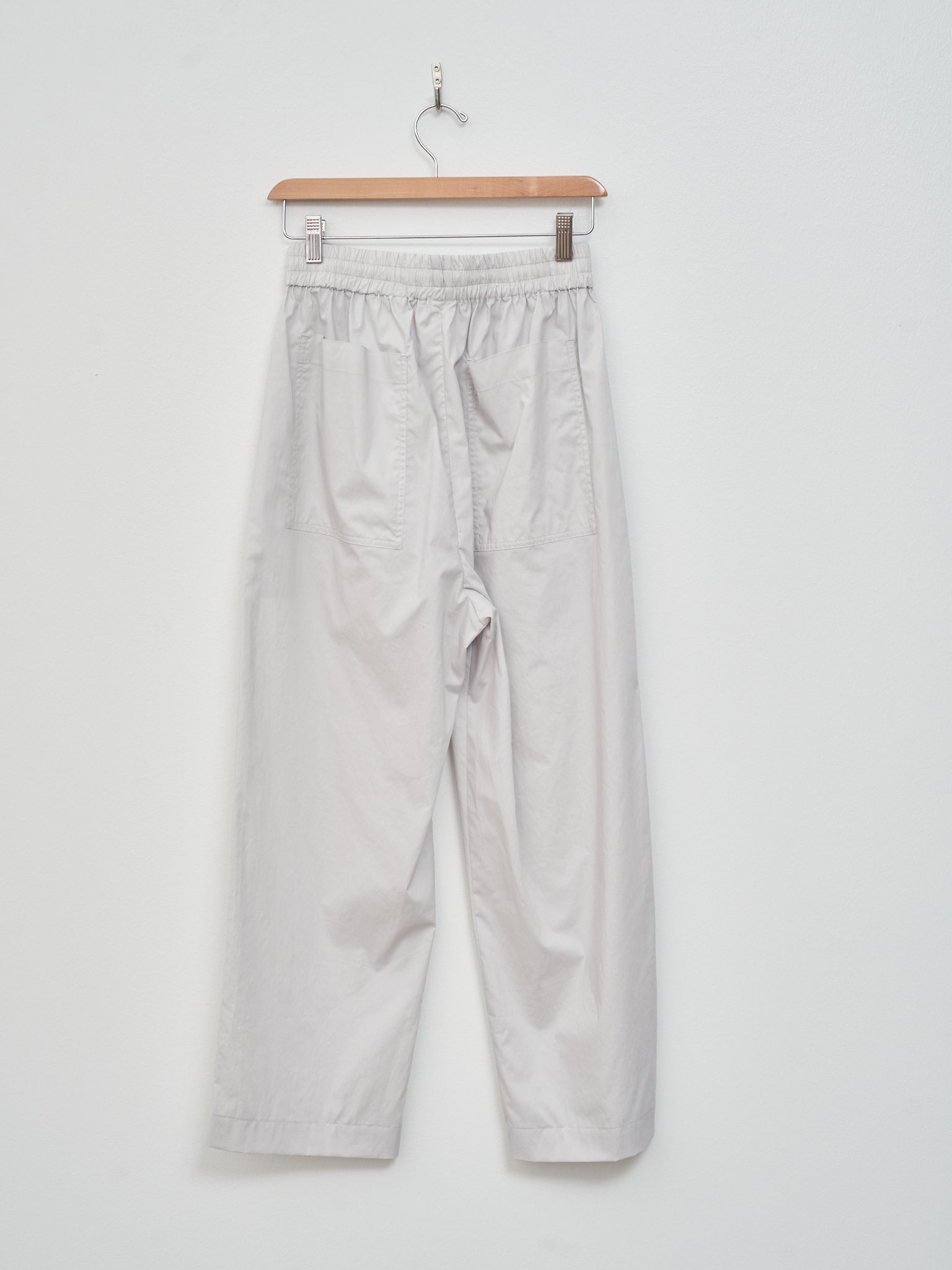 Namu Shop - Nicholson & Nicholson Harby Poplin Trouser - Light Gray