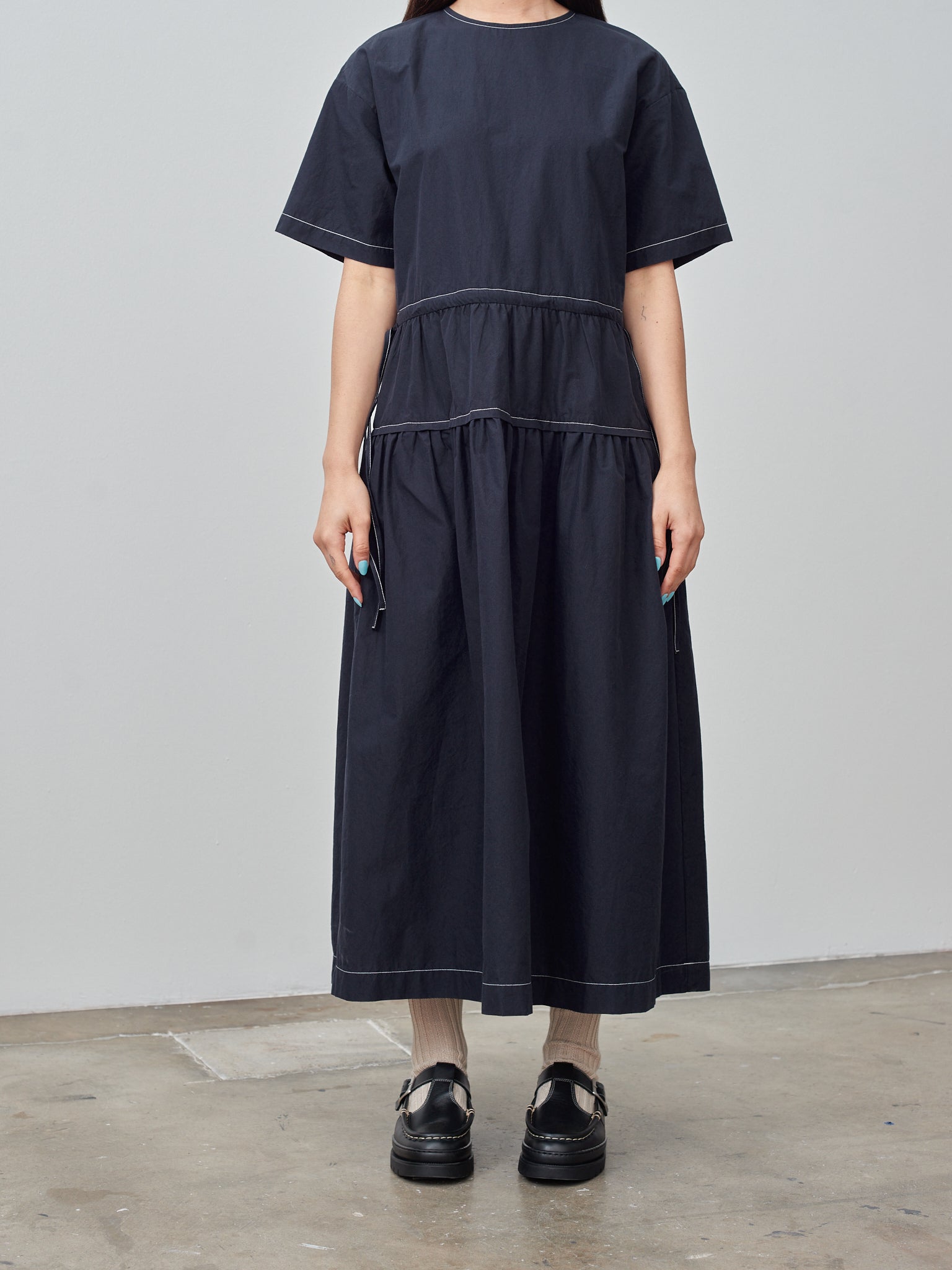 Namu Shop - Nicholson & Nicholson Apple Dress - Navy