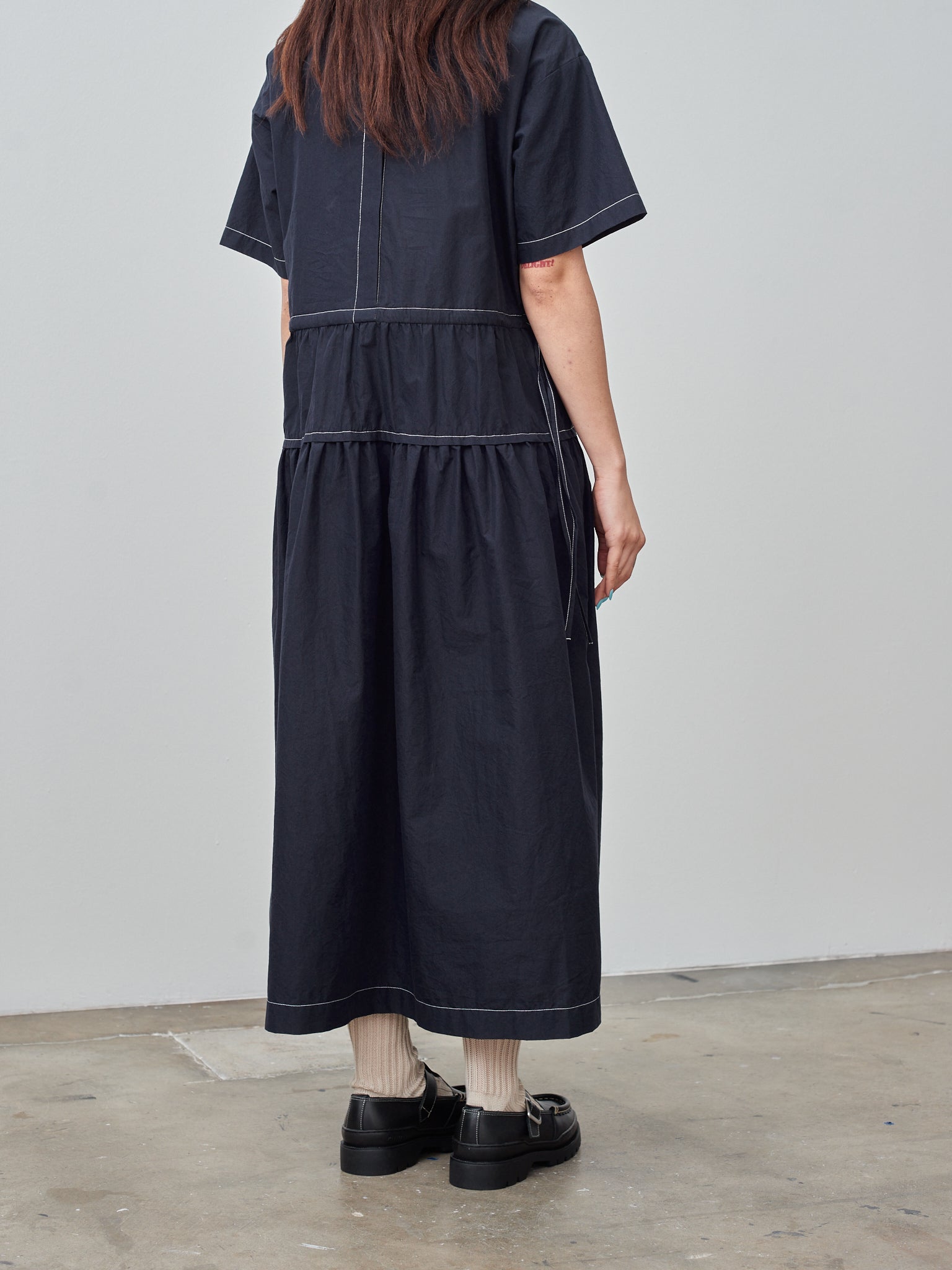 Namu Shop - Nicholson & Nicholson Apple Dress - Navy