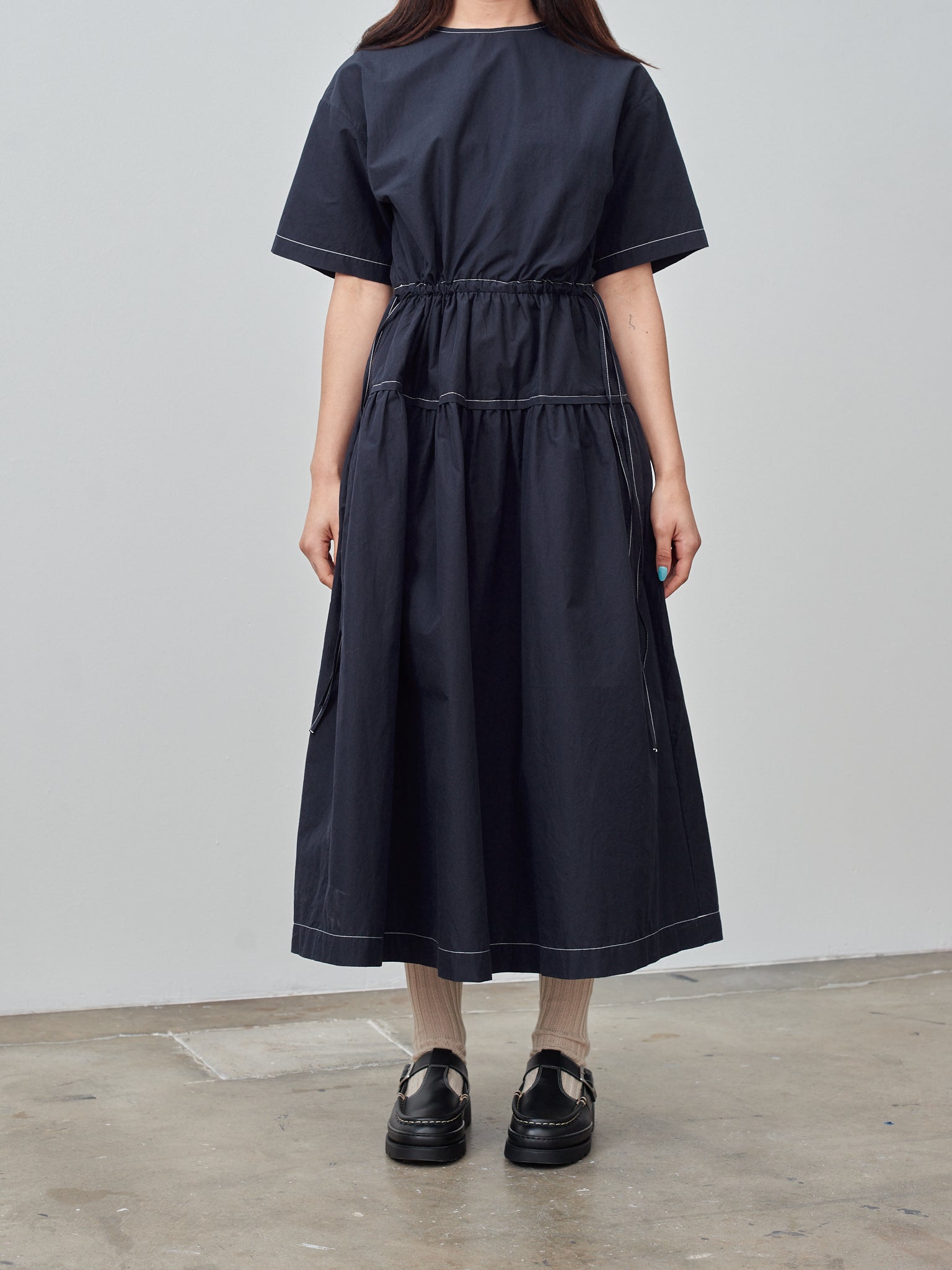 Namu Shop - Nicholson & Nicholson Apple Dress - Navy