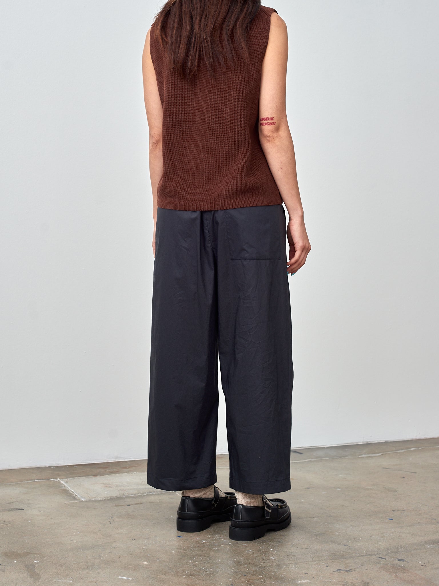 Namu Shop - Studio Nicholson Sumire Sleeveless Top - Carob Brown