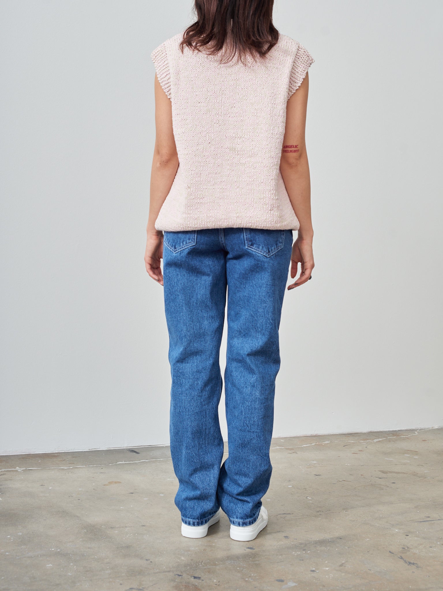 Namu Shop - Casey Casey Sleeveless Sweater - Pink