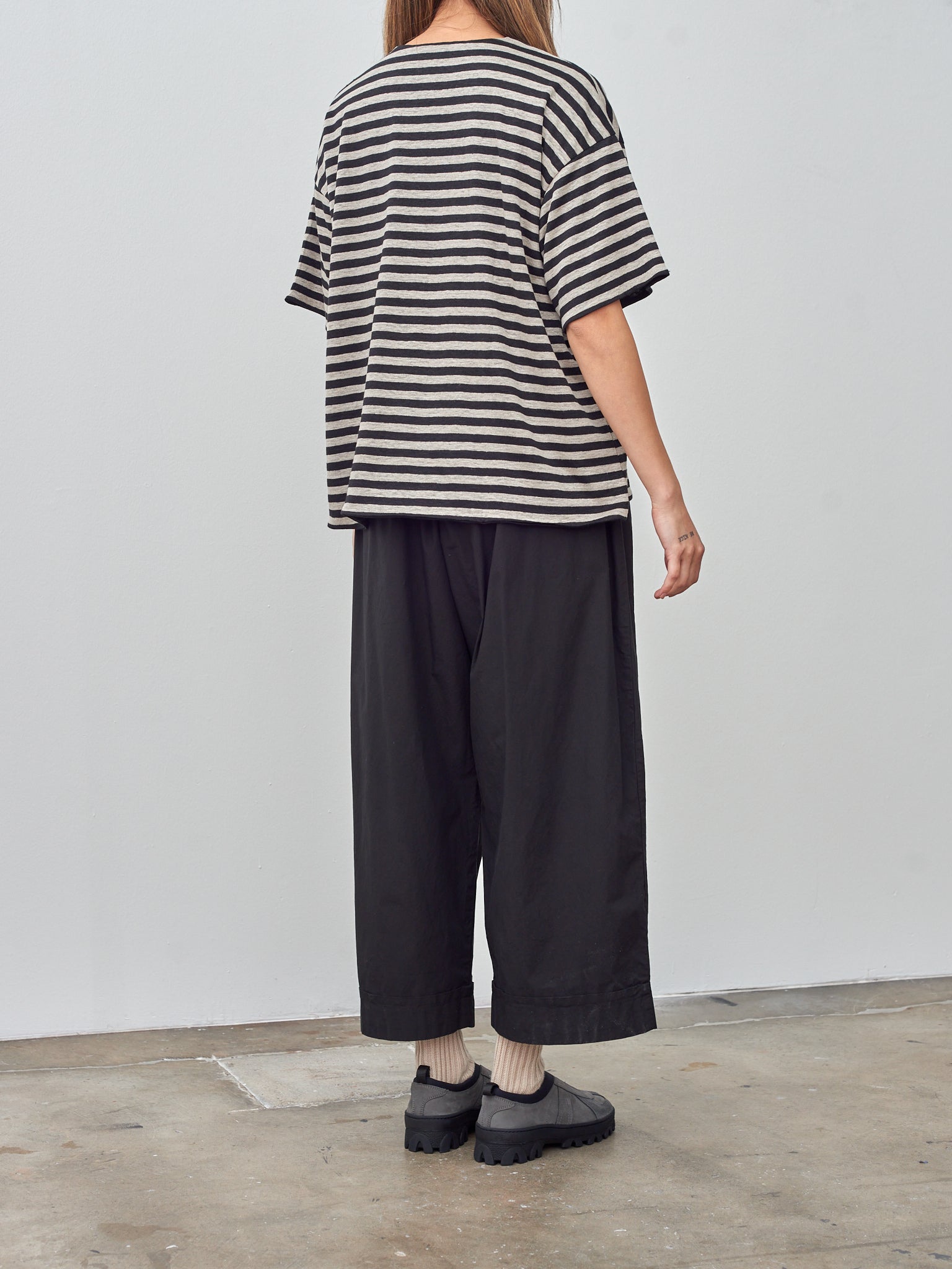Namu Shop - Ichi Antiquites Reversible Pullover - Stripe/Black