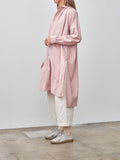 Namu Shop - Ichi Antiquites Azumadaki Vintage French Cotton Pullover Shirt - Pink
