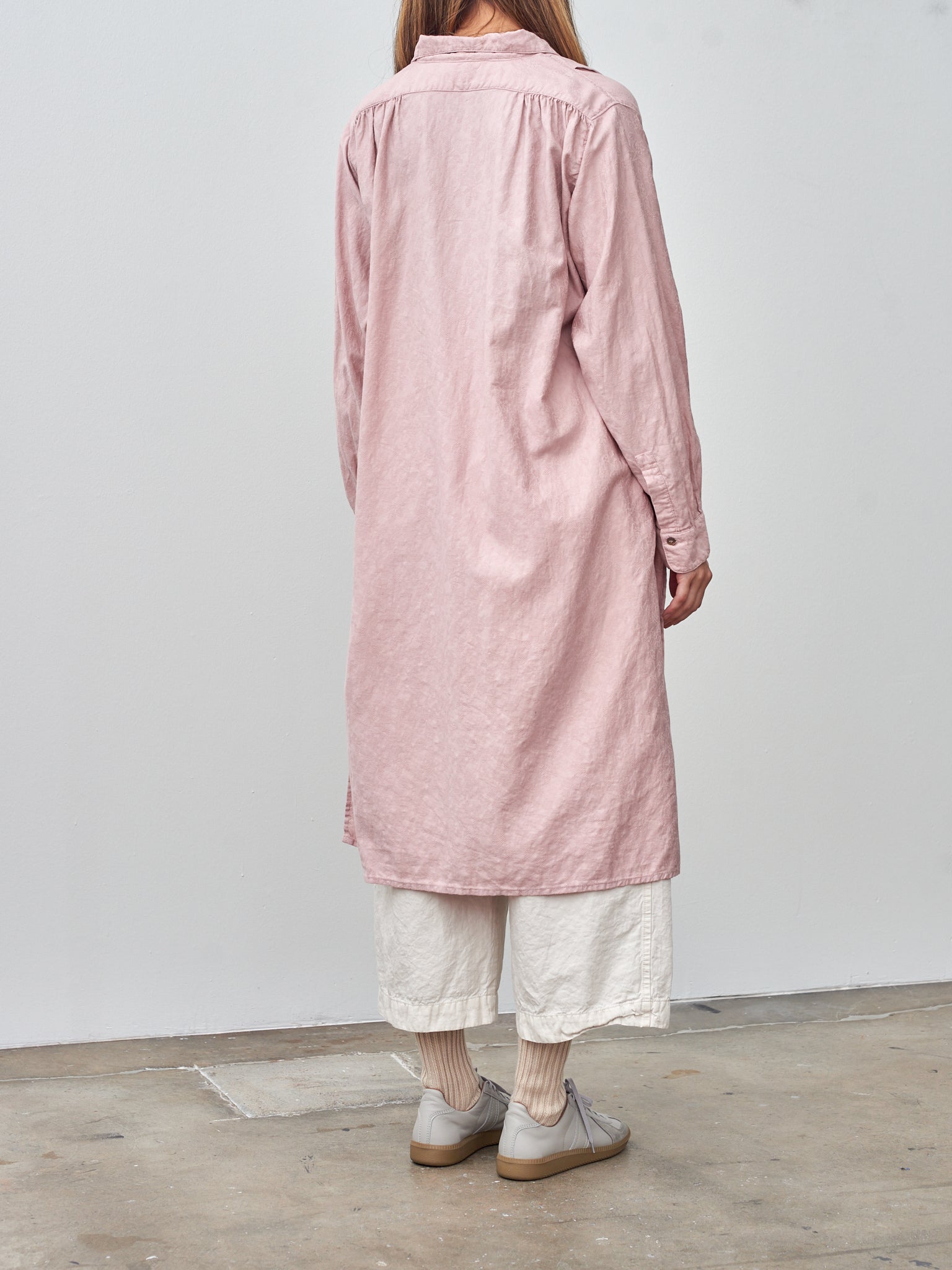Namu Shop - Ichi Antiquites Azumadaki Vintage French Cotton Pullover Shirt - Pink