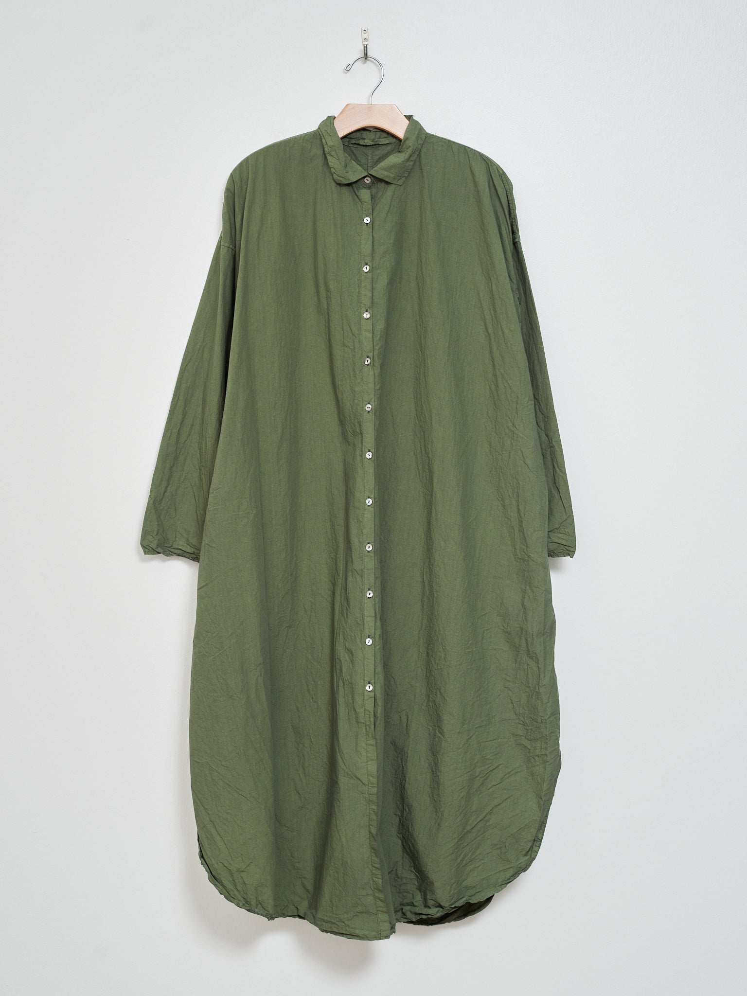 Long Shirt Dress TC - Green Lawn Long Shirt Dress TC - Green Lawn