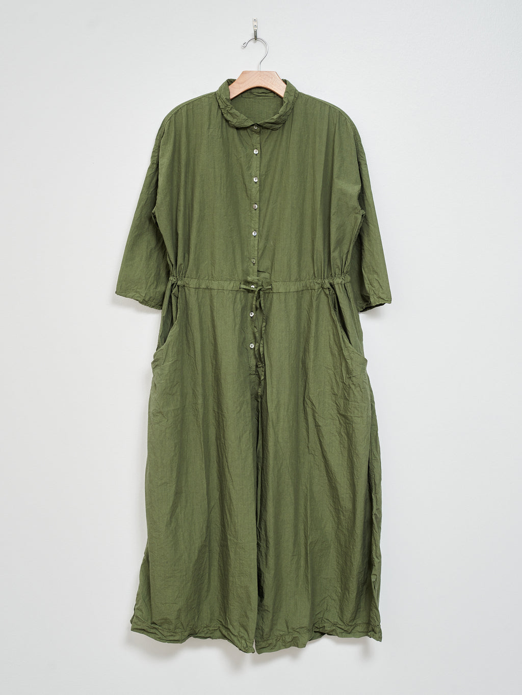 Namu Shop - Album di Famiglia Oversized Collar Jumpsuit TC - Green Lawn