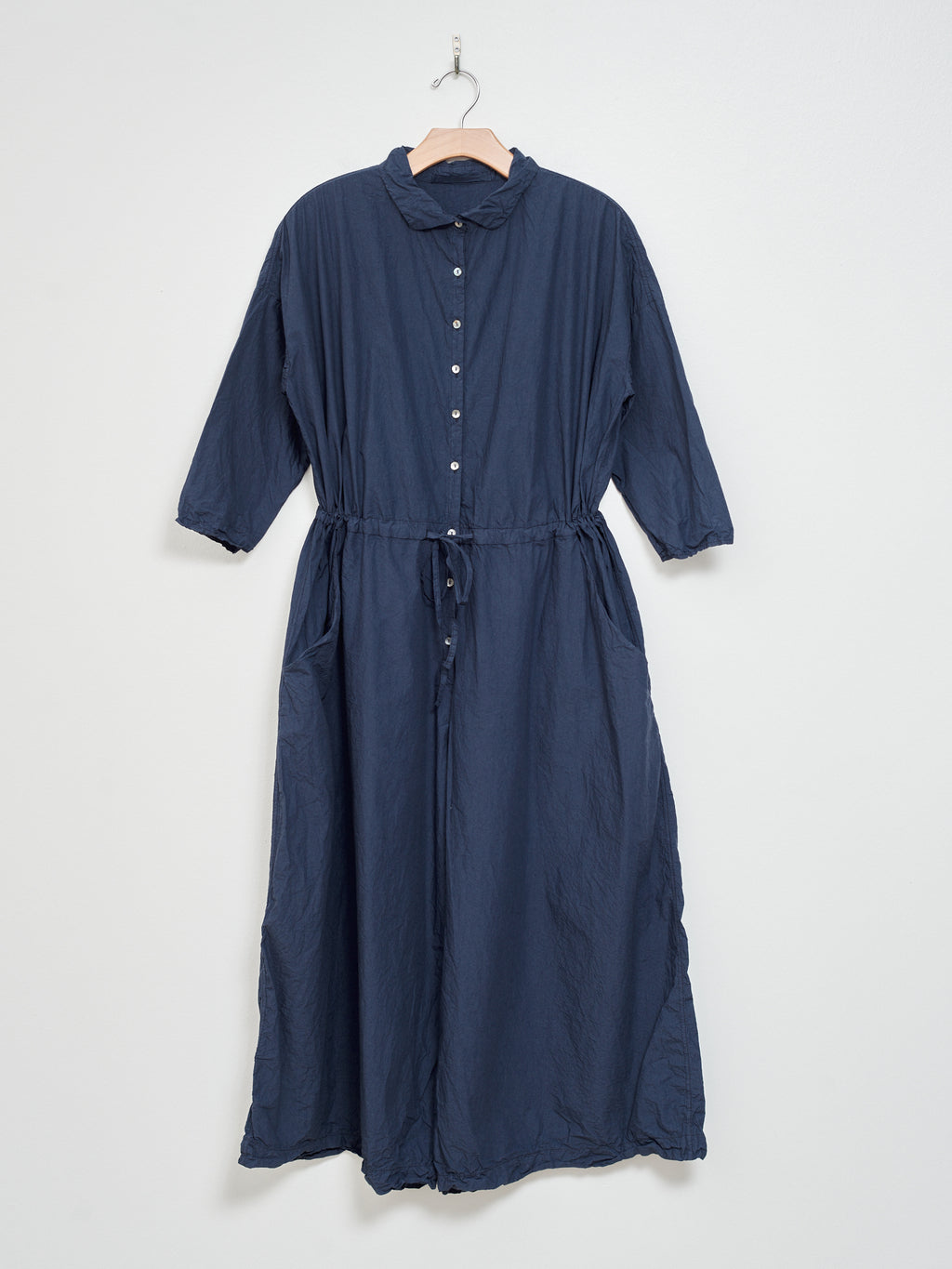 Namu Shop - Album di Famiglia Oversized Collar Jumpsuit TC - Navy