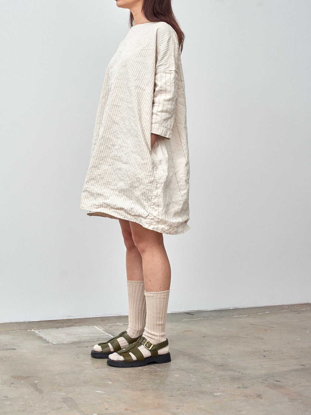 Namu Shop - Album di Famiglia Pinstripe Tunic - Natural