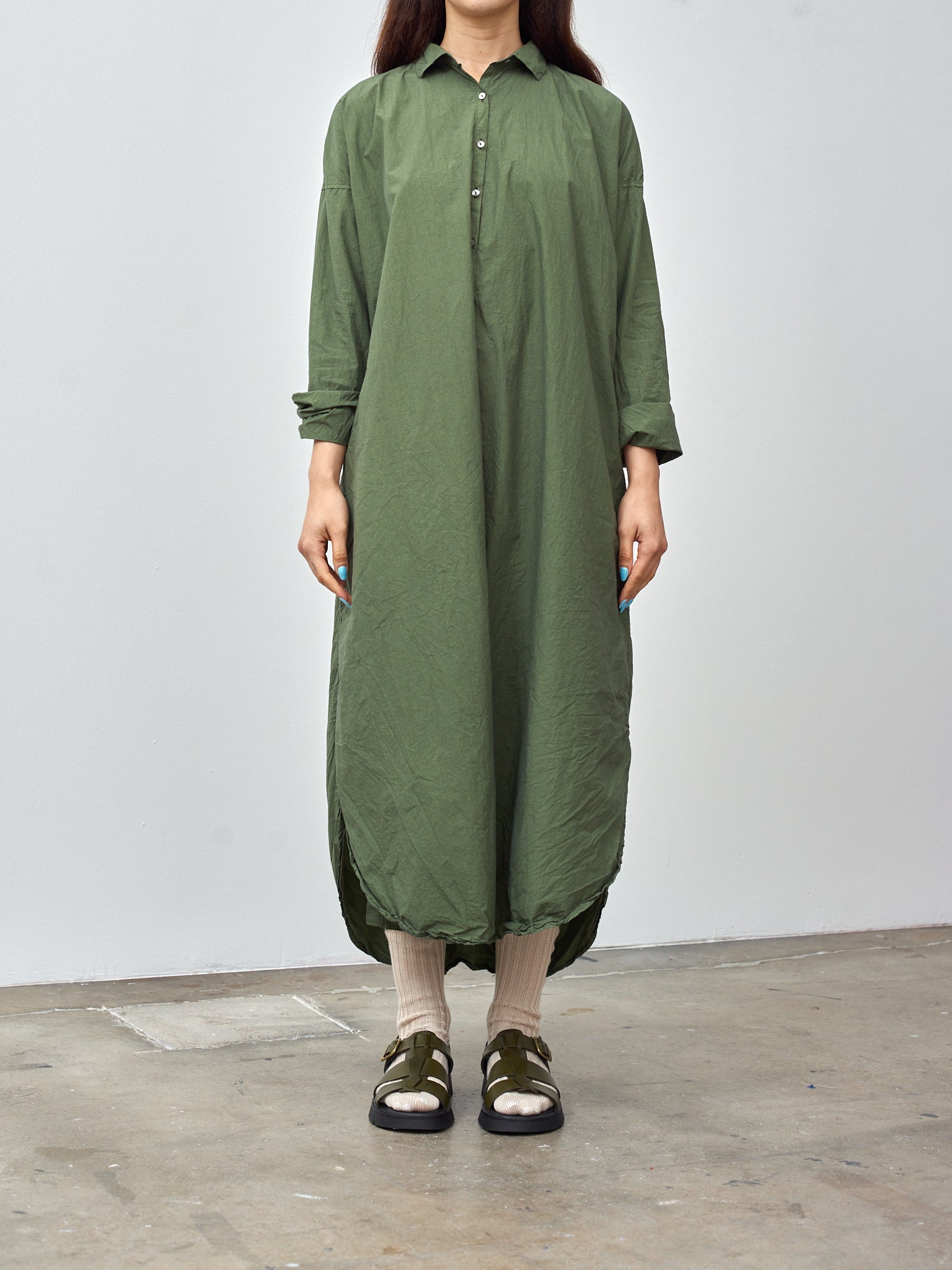 green long shirt dress LTS Tall Women's Khaki Green Cotton Maxi T-Shirt Dress