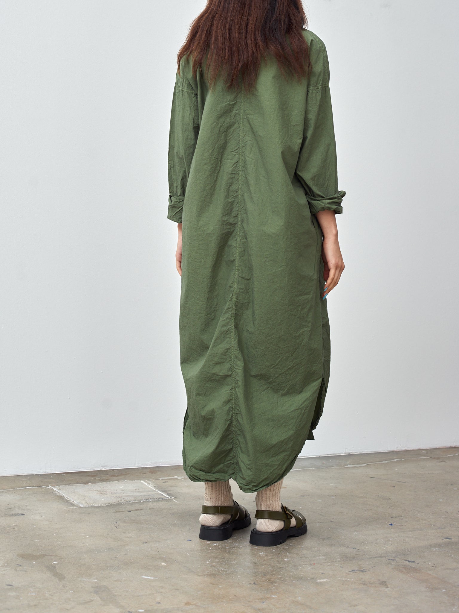 Long Shirt Dress TC - Green Lawn Long Shirt Dress TC - Green Lawn