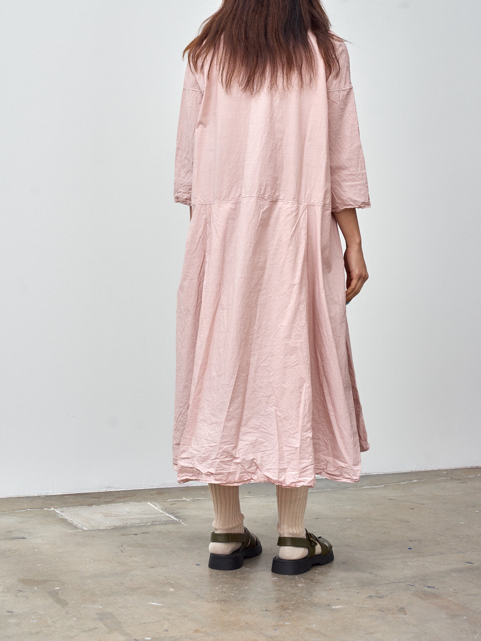 Namu Shop - Album di Famiglia Tailored Collar Dress TC - Petal Pink