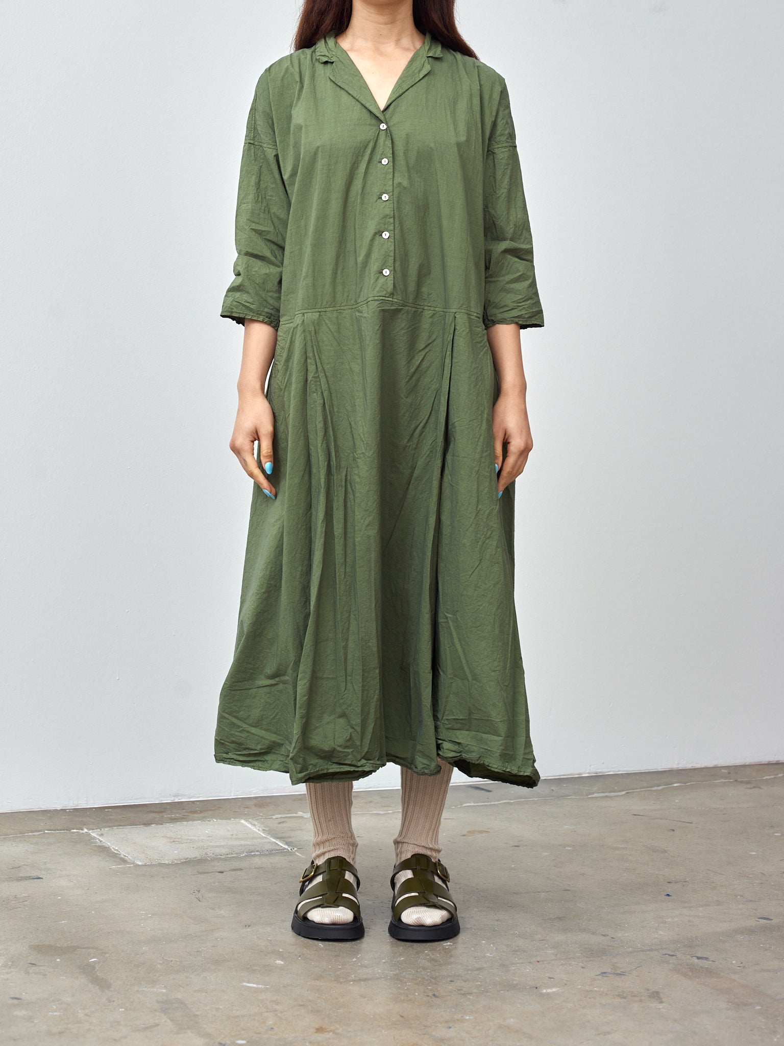 Tailored Collar Dress TC - Green Lawn Tailored Collar Dress TC - Green Lawn
