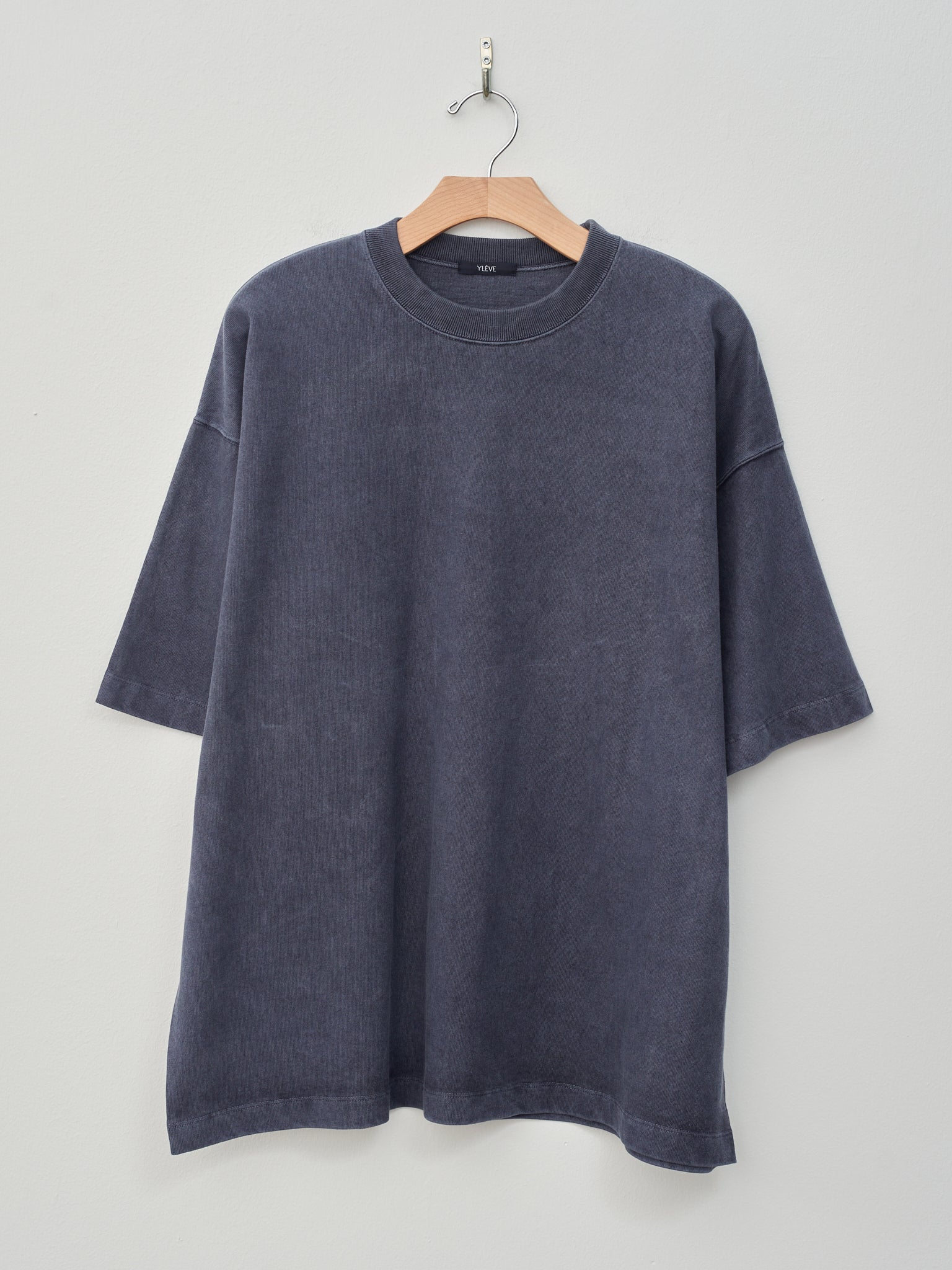 Namu Shop - Yleve Pigment Dye Open End Cotton T - Blue Gray