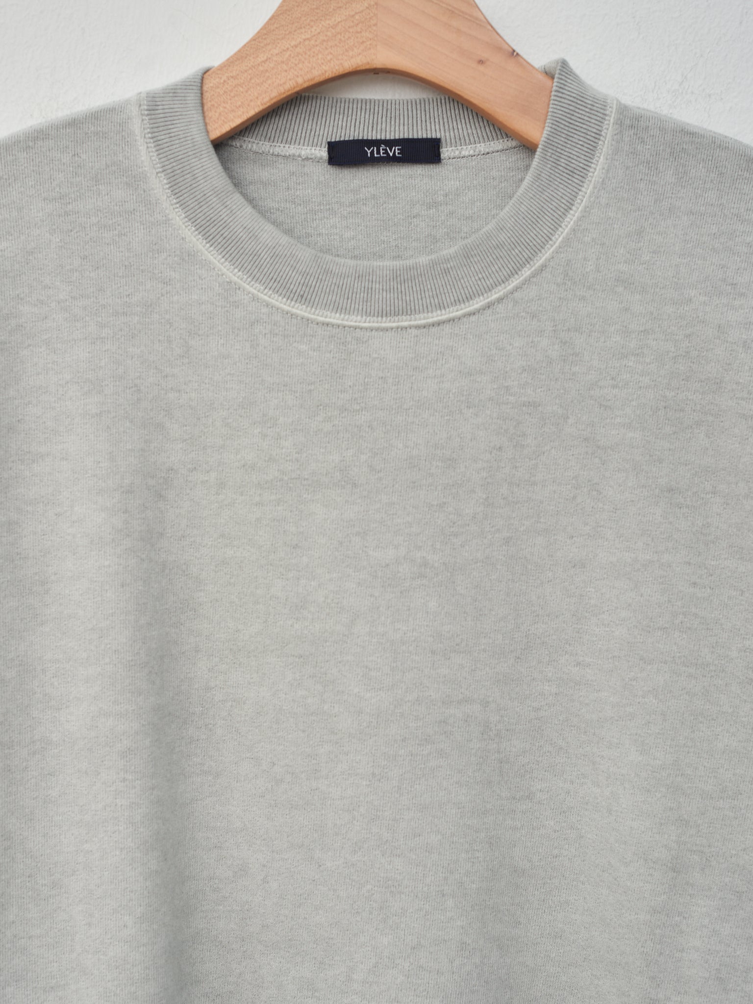 Namu Shop - Yleve Pigment Dye Open End Cotton T - Light Gray