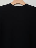 Namu Shop - Sara Lanzi Knitted Light Cotton T-Shirt - Black