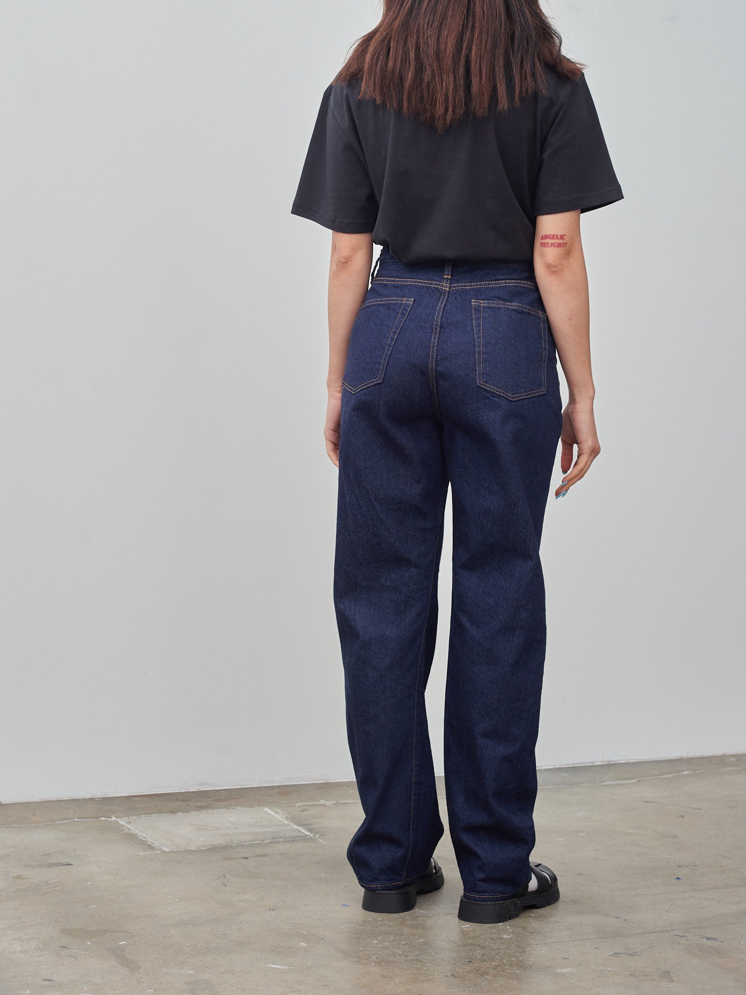 Namu Shop - Ciota High-Rise 5 Pocket Pants - Navy (One Wash)