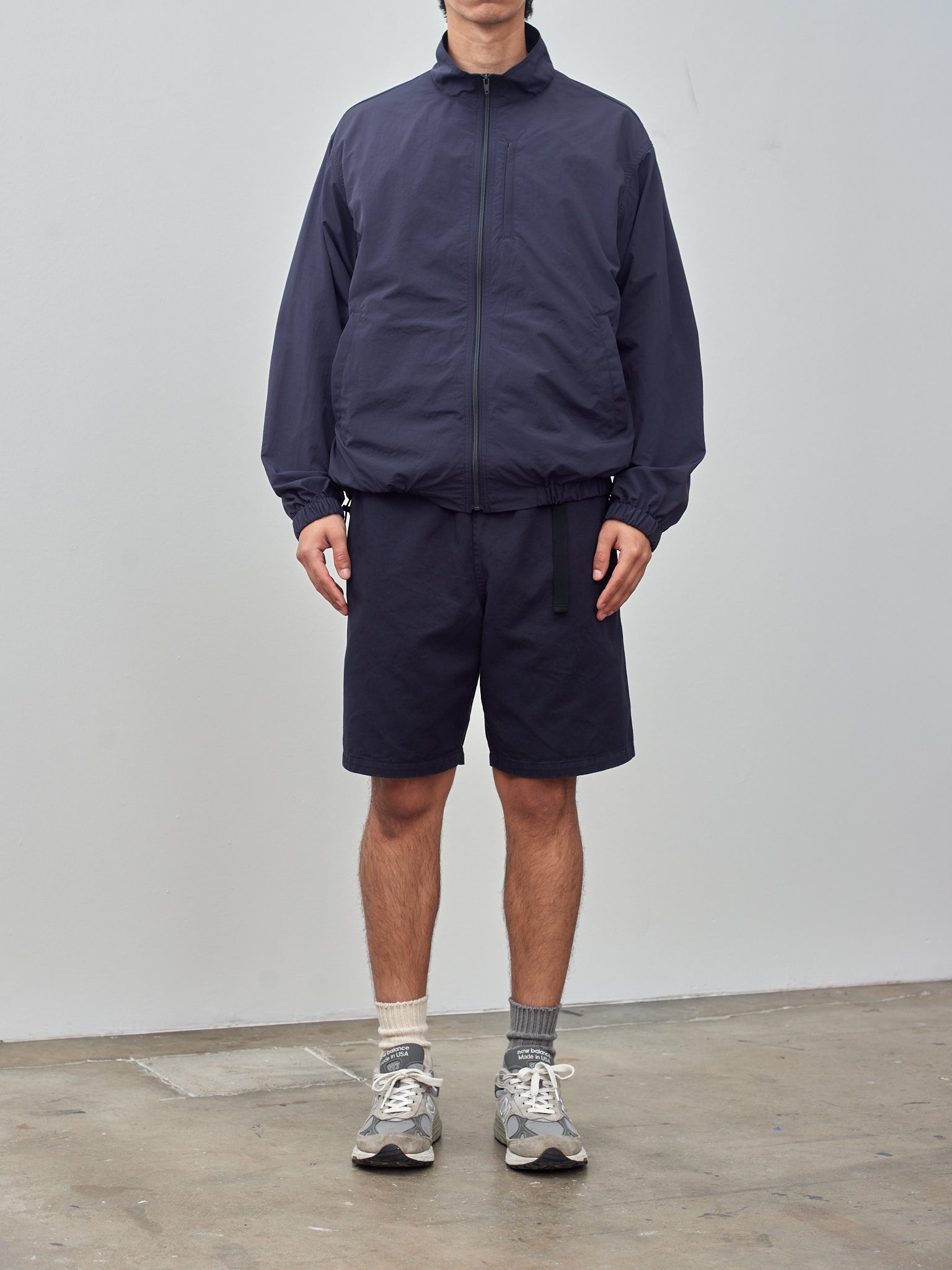 Namu Shop - Y Recycle Nylon Mix Blouson - Navy