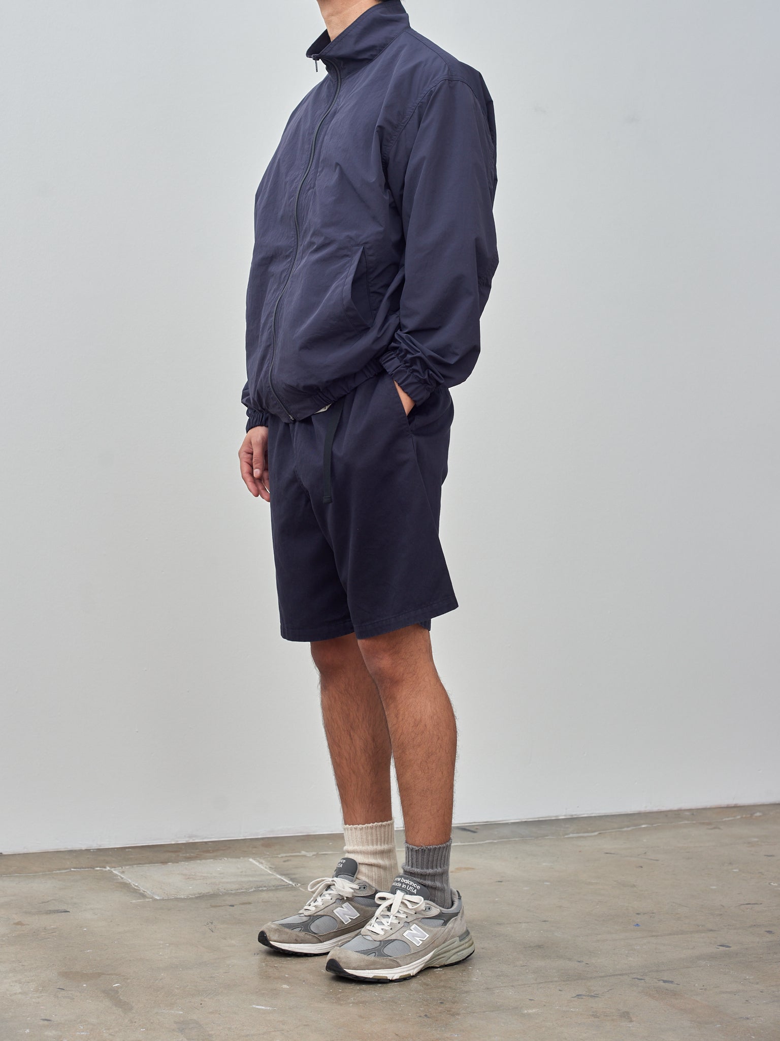 Namu Shop - Y Recycle Nylon Mix Blouson - Navy