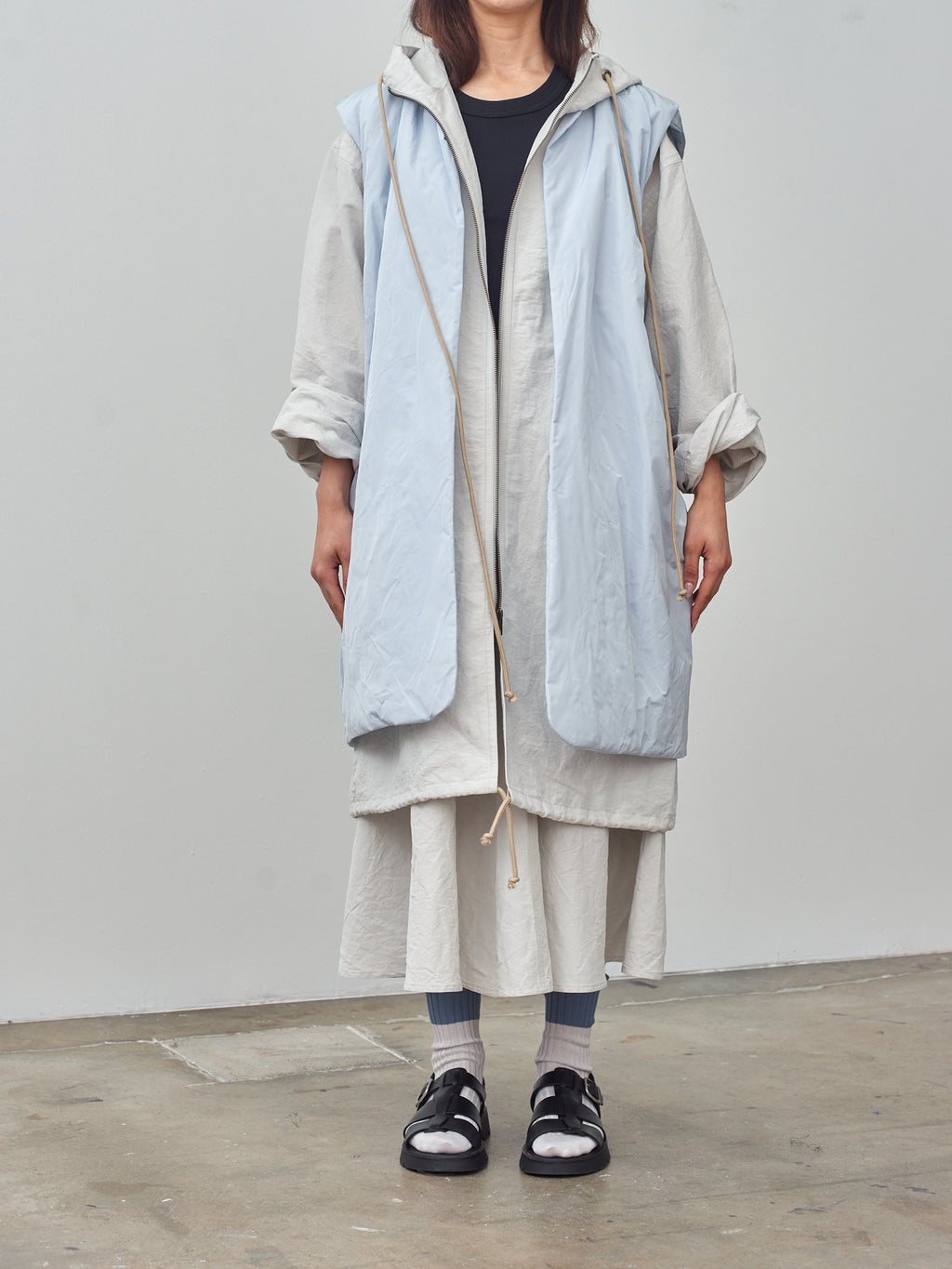 Namu Shop - Sofie D'hoore Cobra Parka and Vest - Calcium/Ice