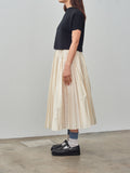 Namu Shop - Sara Lanzi Knitted Light Cotton T-Shirt - Black