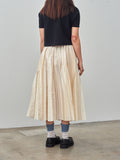 Namu Shop - Sara Lanzi Knitted Light Cotton T-Shirt - Black