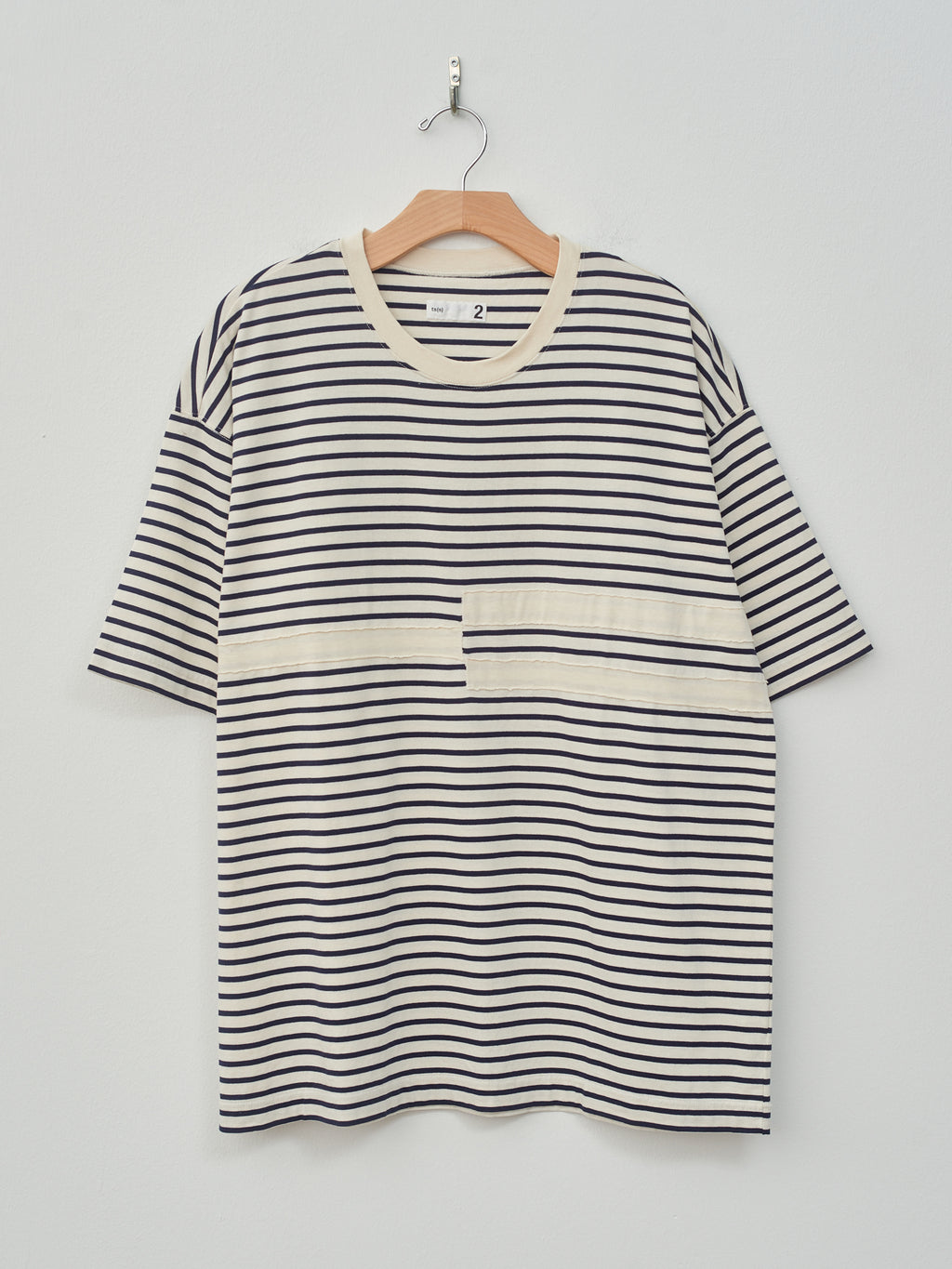 Namu Shop - ts(s) Horizontal Stripe Line T-Shirt - Natural