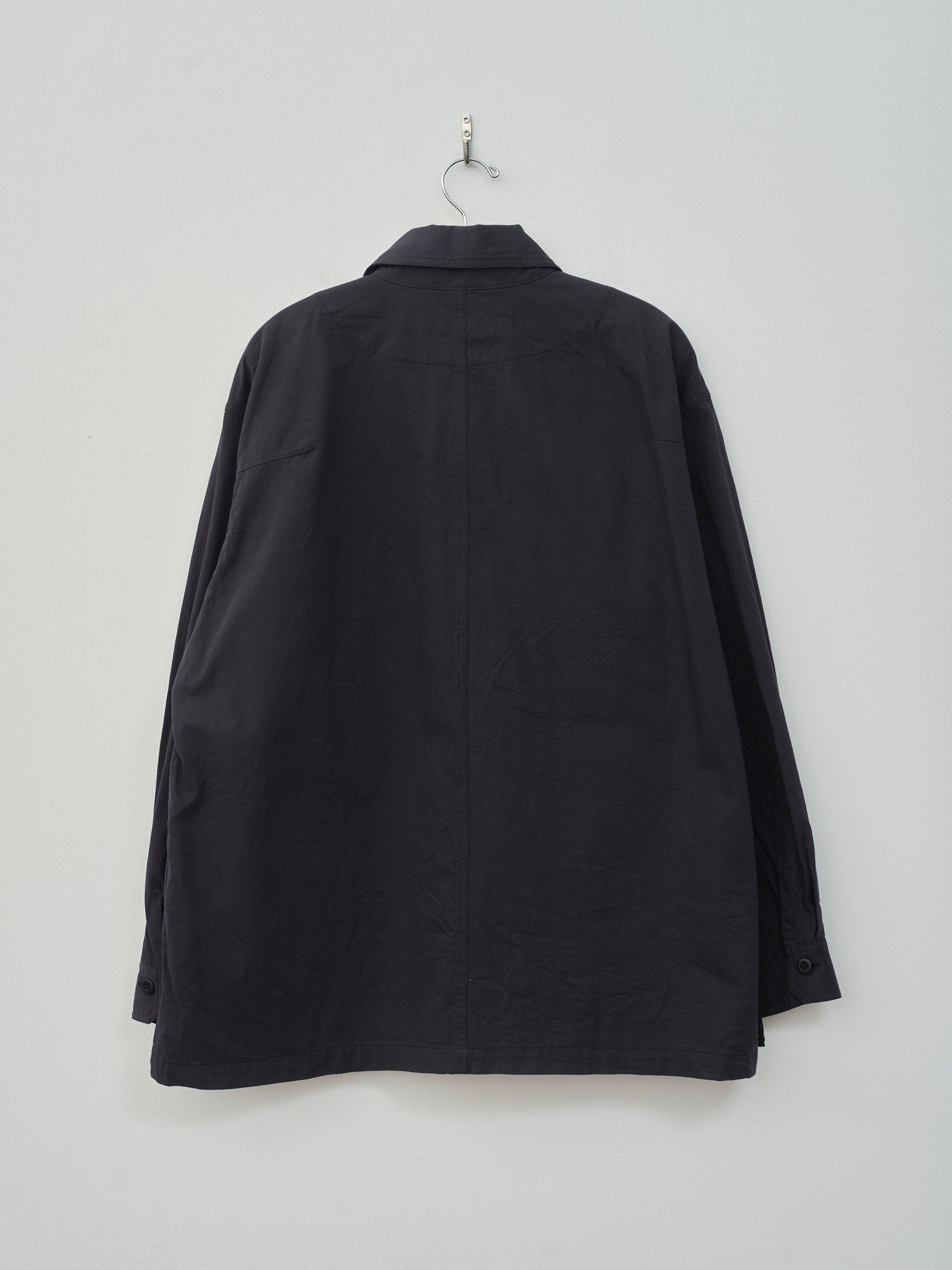 Namu Shop - ts(s) Cotton Slub Military Shirt Jacket - Dark Navy