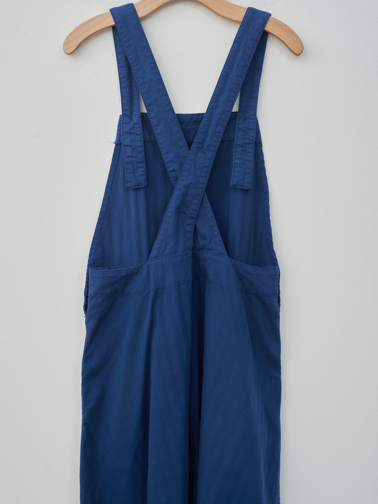 Namu Shop - ts(s) Garment Dyed Wide Herringbone Bib Overall Skirt - Royal