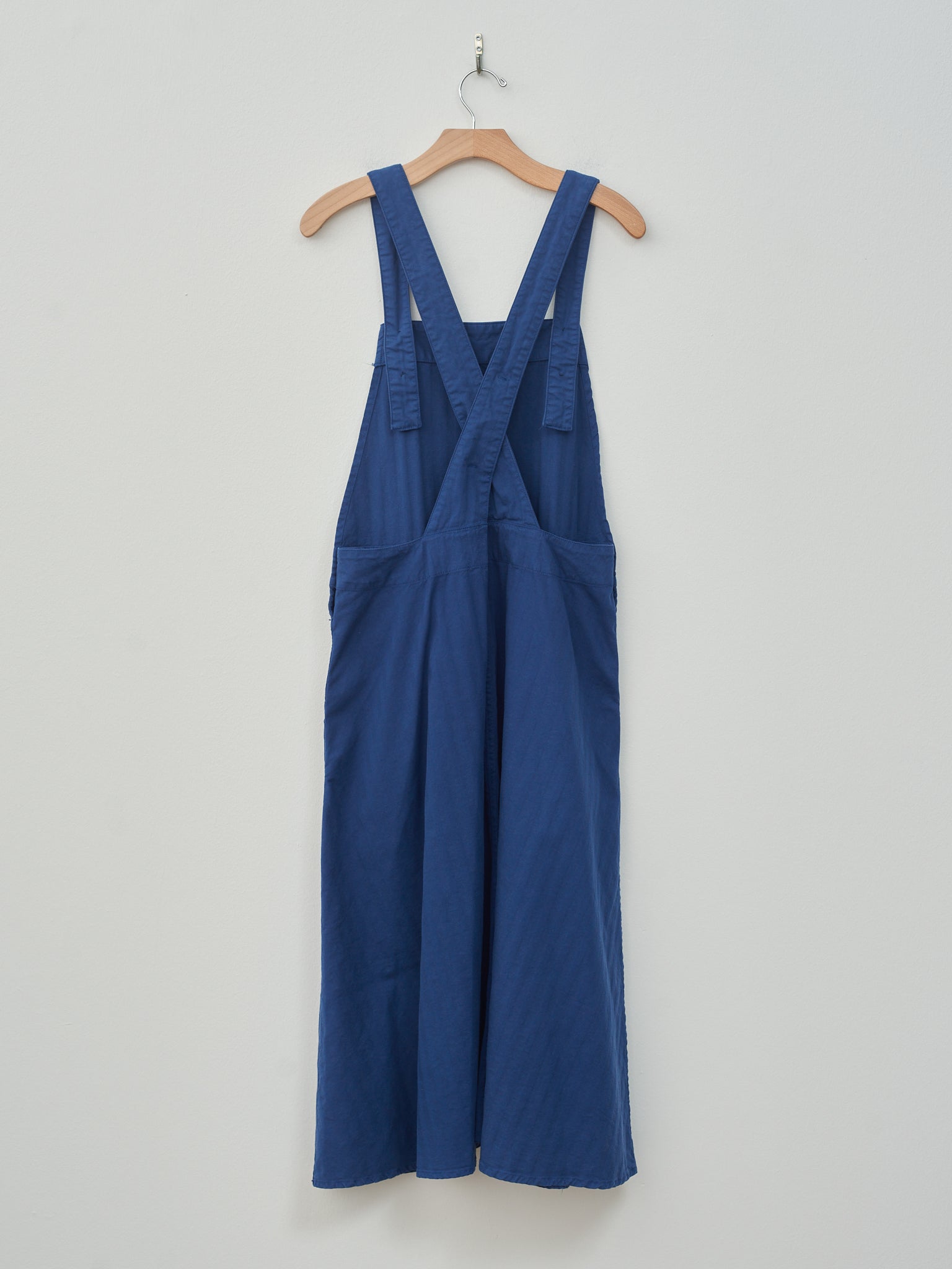 Namu Shop - ts(s) Garment Dyed Wide Herringbone Bib Overall Skirt - Royal