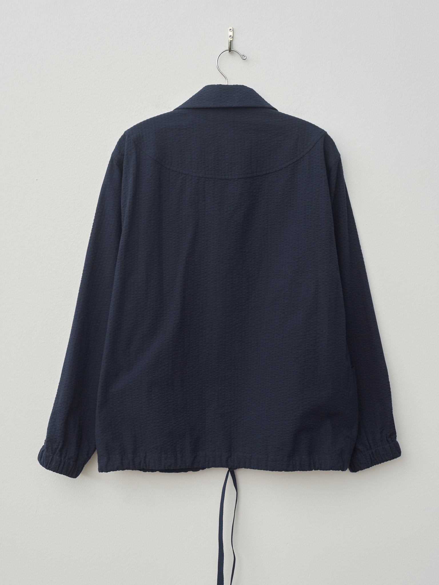 Namu Shop - Document Cotton Seersucker Coach Jacket - Dark Navy