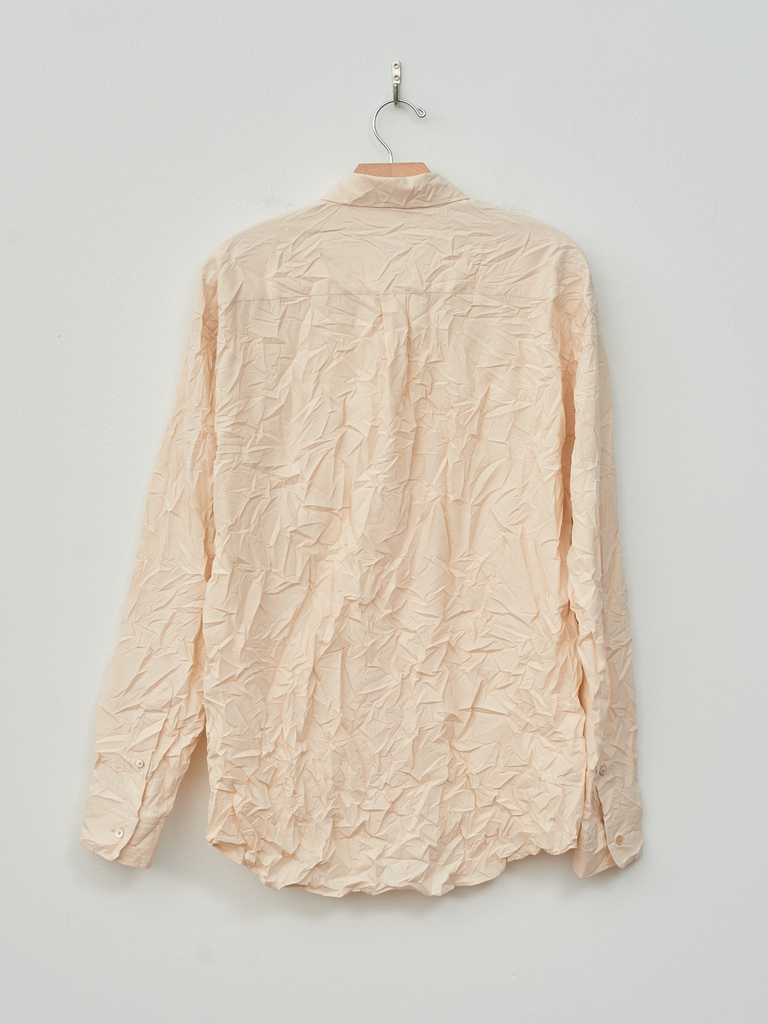 Namu Shop - Auralee Wrinkled Washed Finx Twill Shirt - Pink Beige